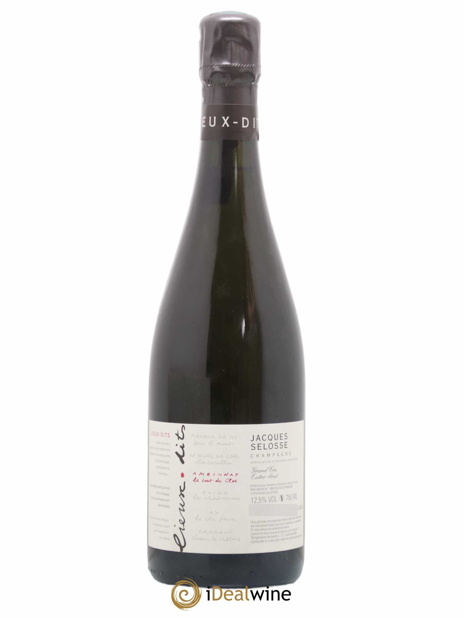 Ambonnay Le Bout du Clos Grand Cru Extra-Brut Jacques Selosse - Lot de 1 bouteille - 0