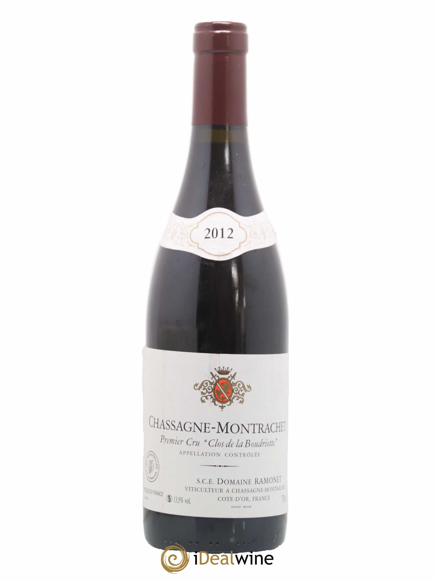 Chassagne-Montrachet 1er Cru Clos de la Boudriotte Ramonet (Domaine) 2012 - Lot de 1 bouteille - 0