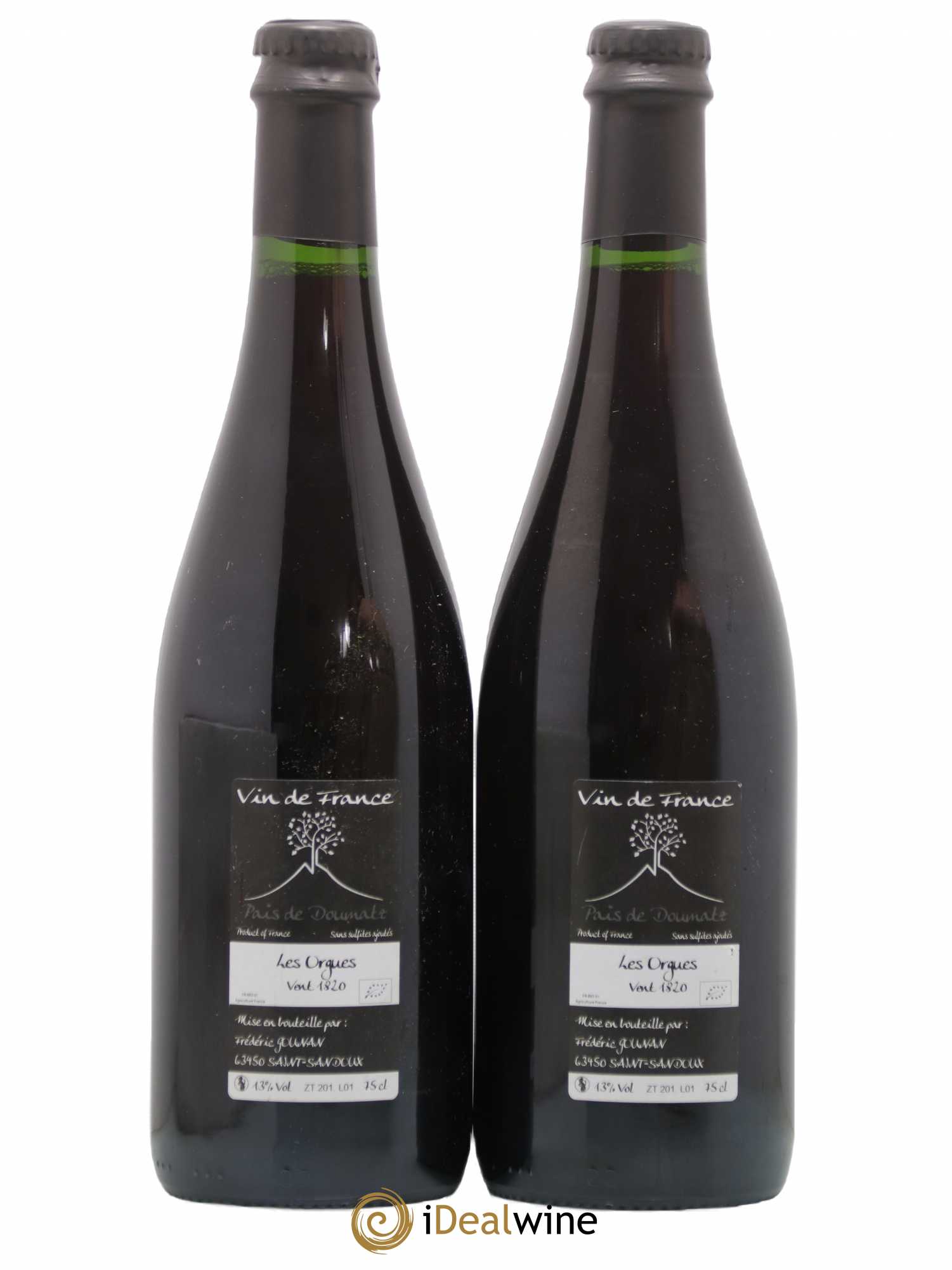 Vin de France Les Orgues Vignoble de l'Arbre Blanc 2018 - Lot de 2 bouteilles - 1
