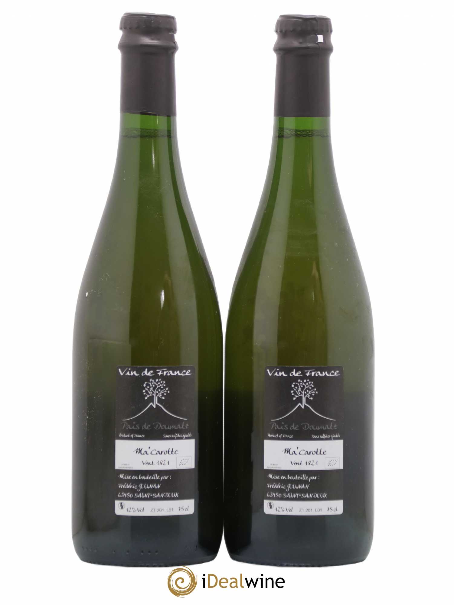 Vin de France Ma Carotte Vignoble de l'Arbre Blanc 2018 - Lot de 2 bouteilles - 1