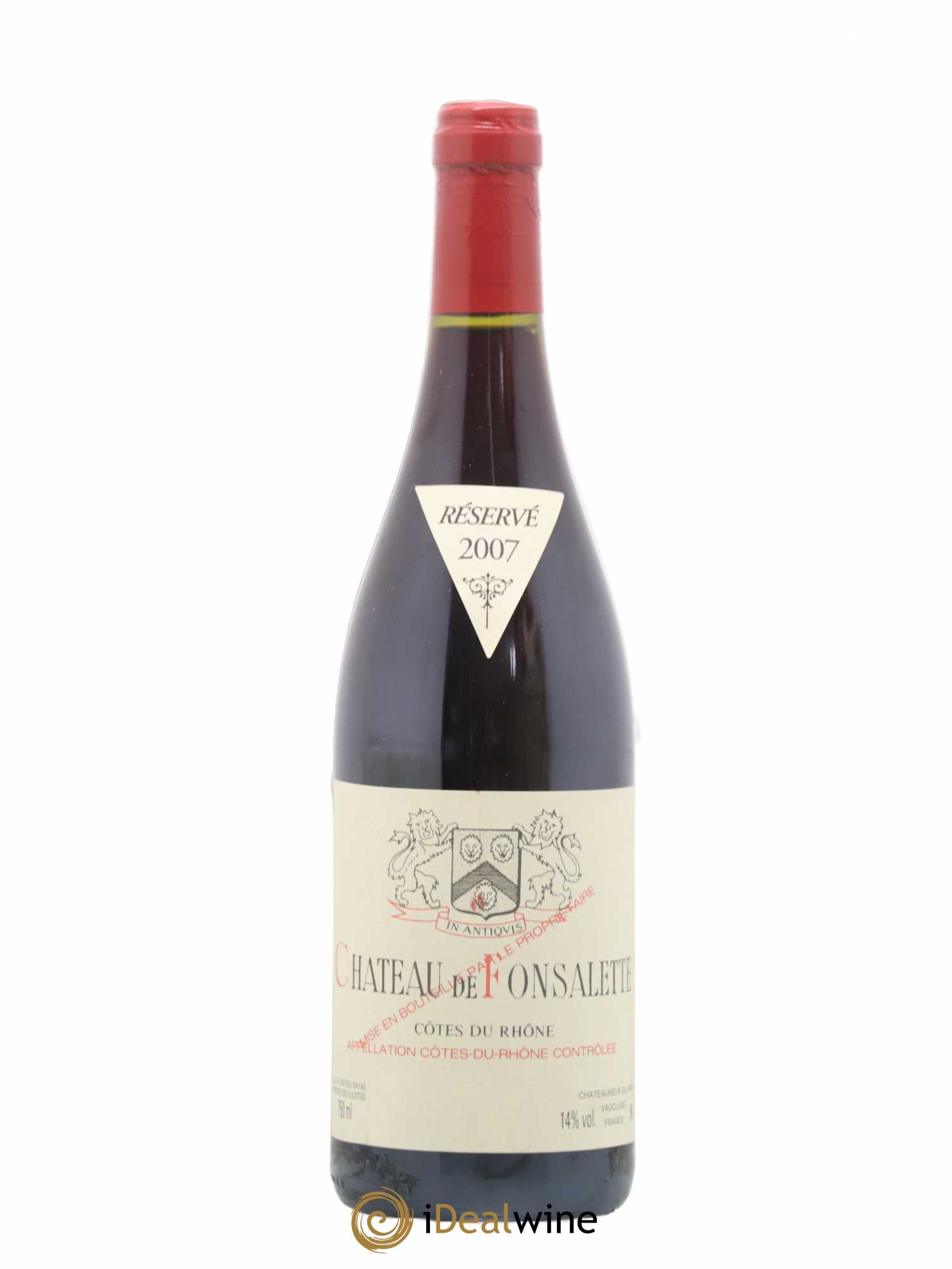 Côtes-du-Rhône Château de Fonsalette Emmanuel Reynaud 2007 - Lot de 1 bouteille - 0