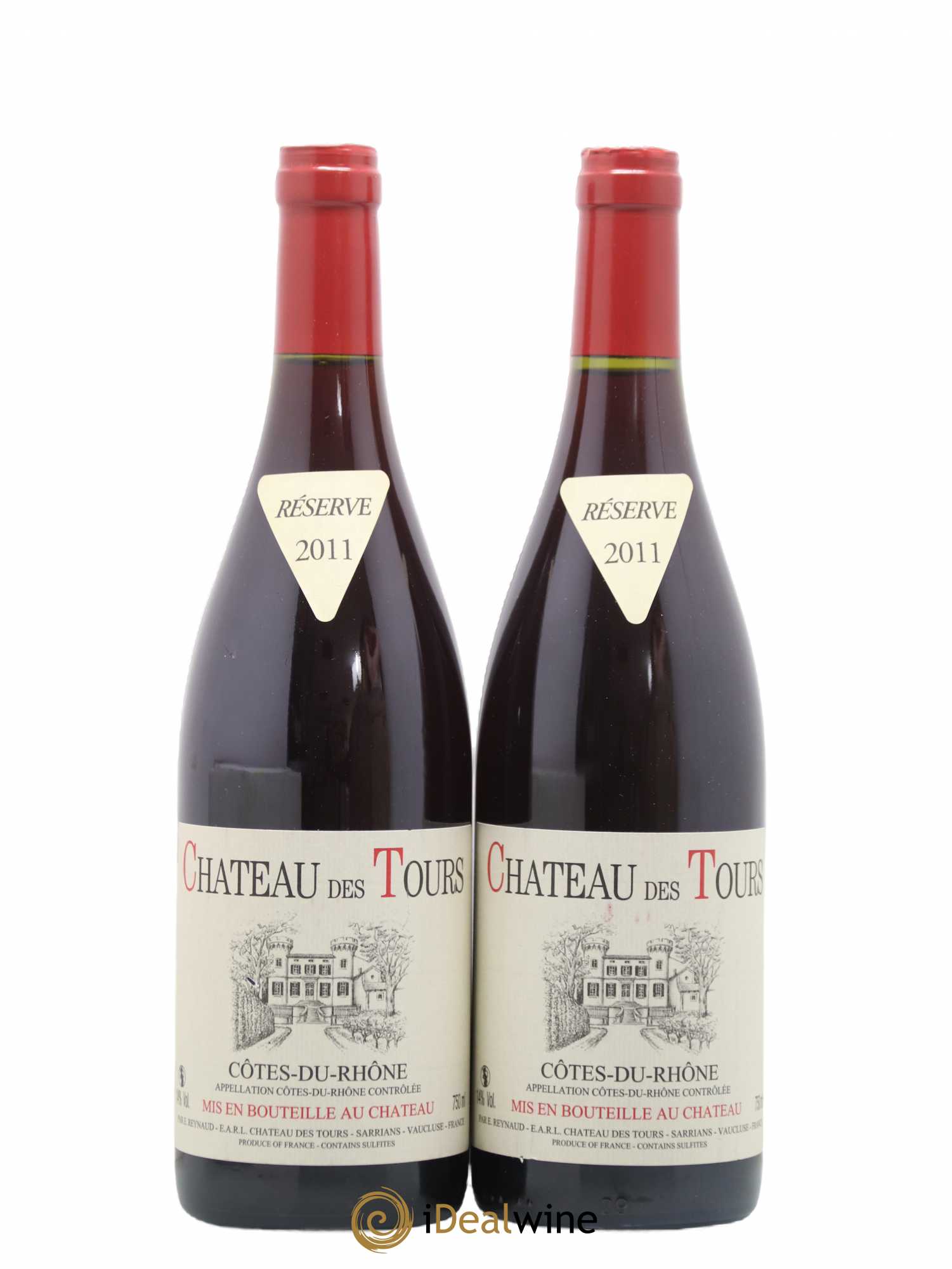 Côtes-du-Rhône Château des Tours Emmanuel Reynaud 2011 - Lot de 2 bouteilles - 0