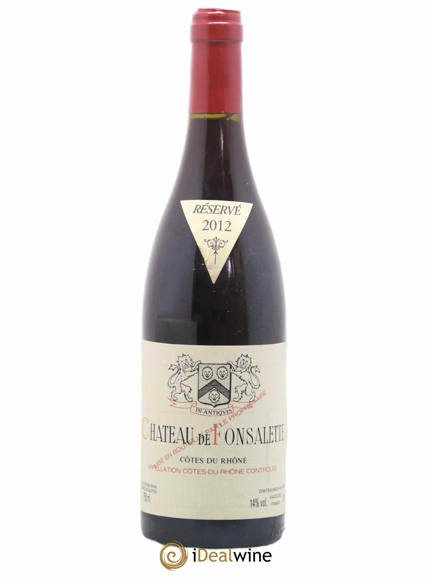 Côtes-du-Rhône Château de Fonsalette Emmanuel Reynaud 2012 - Lot de 1 bouteille - 0