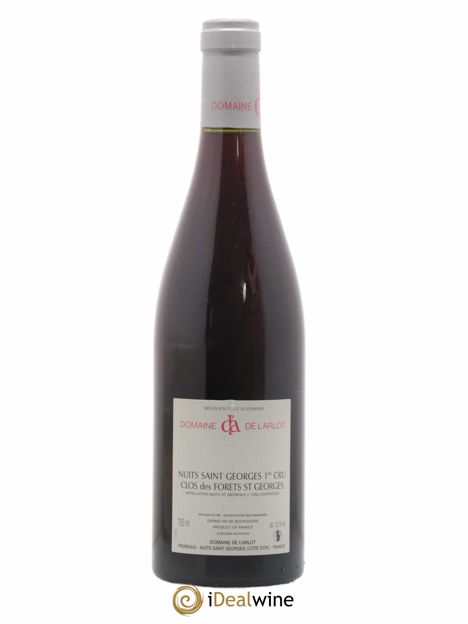 Nuits-Saint-Georges 1er Cru Clos des Forêts Saint-Georges Domaine de l'Arlot 2010 - Lot de 1 bouteille - 1