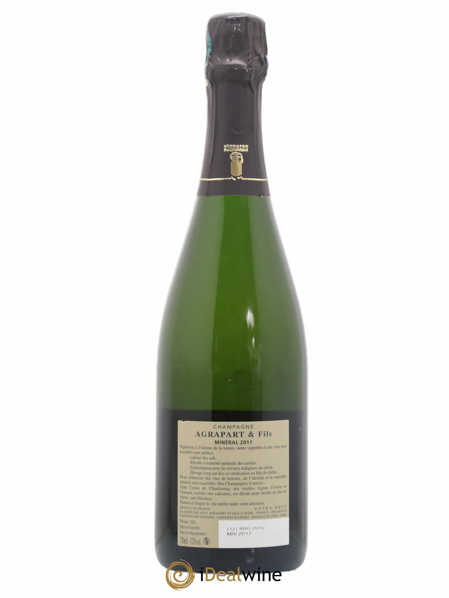 Minéral Blanc de Blancs Extra-Brut Agrapart & Fils 2011 - Lot de 1 bouteille - 1
