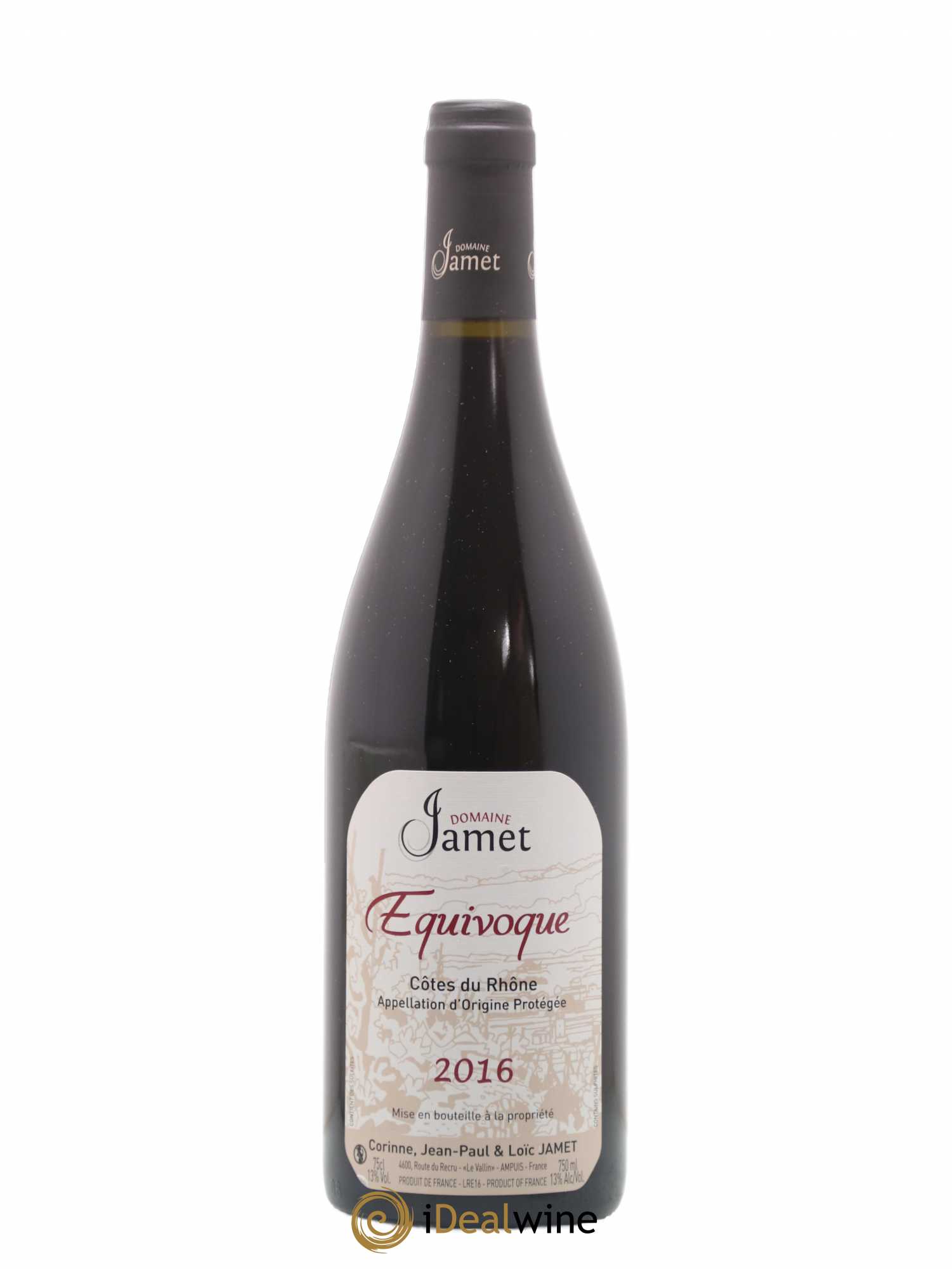 Côtes-du-Rhône Equivoque Jamet (Domaine) 2016 - Lot de 1 bouteille - 0
