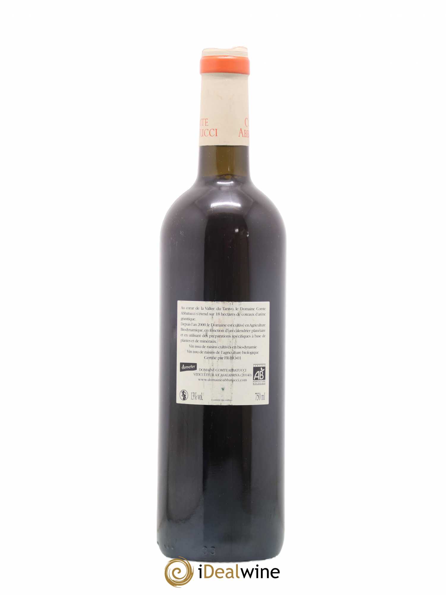 Vin de France Faustine Vieilles Vignes Comte Abbatucci (Domaine) 2010 - Lot de 1 bouteille - 1