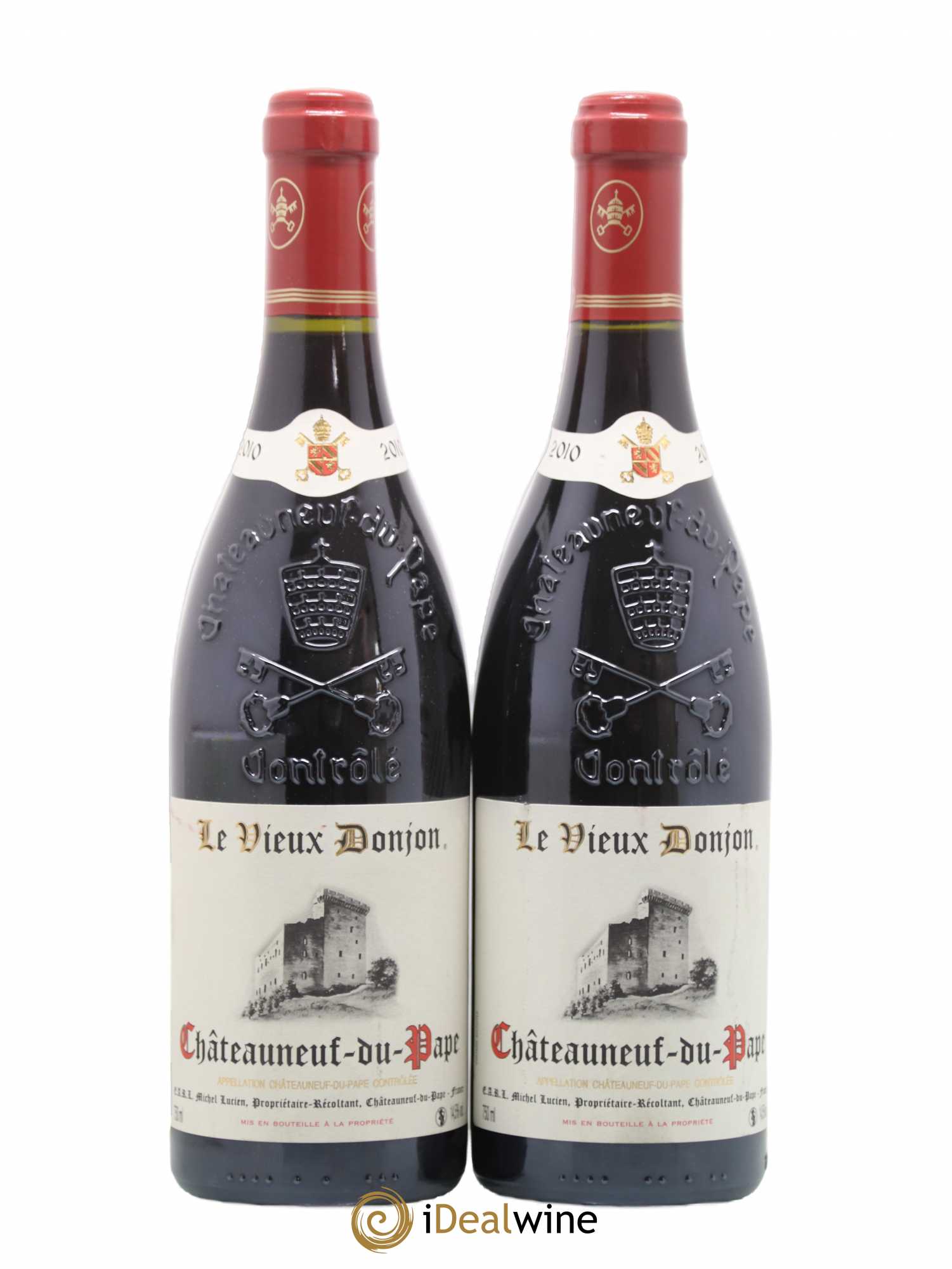 Châteauneuf-du-Pape Le Vieux Donjon Michel Lucien 2010 - Lot de 2 bouteilles - 0