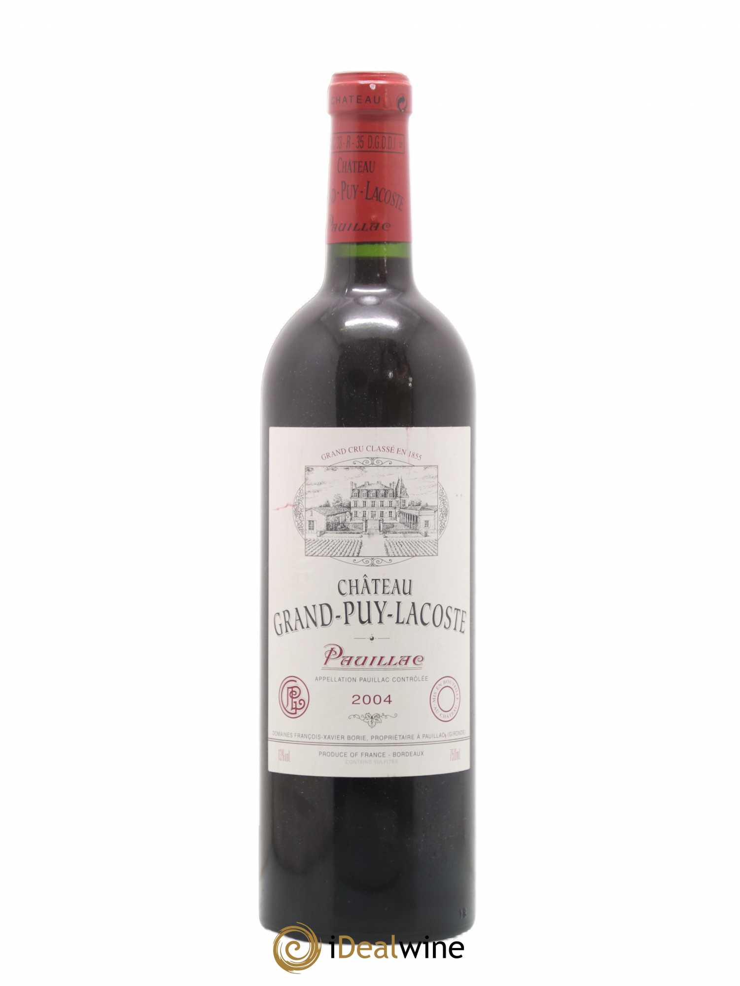 Château Grand Puy Lacoste 5ème Grand Cru Classé 2004 - Lot de 1 bouteille - 0