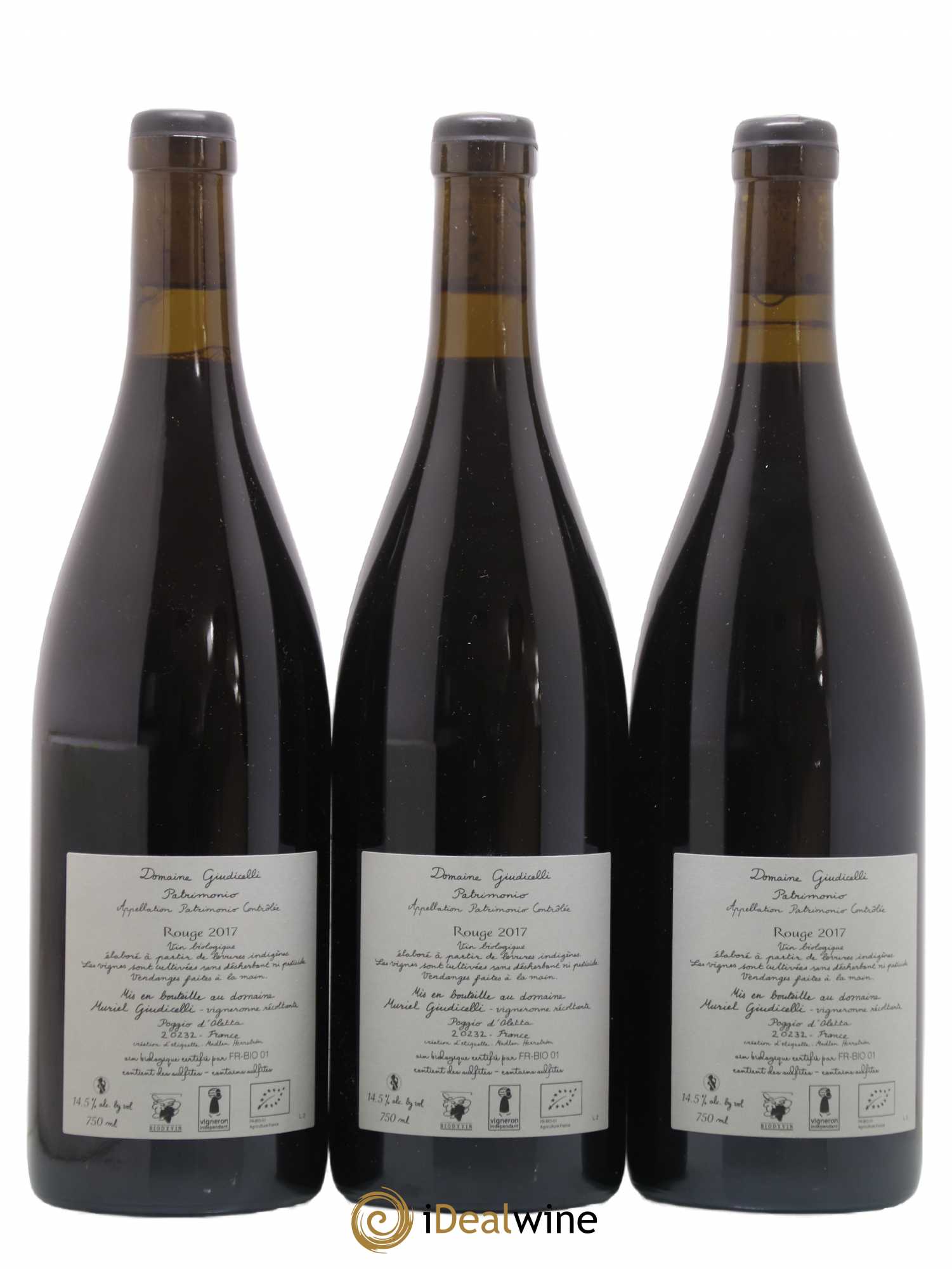 Patrimonio Domaine Giudicelli 2017 - Lot de 3 bouteilles - 1