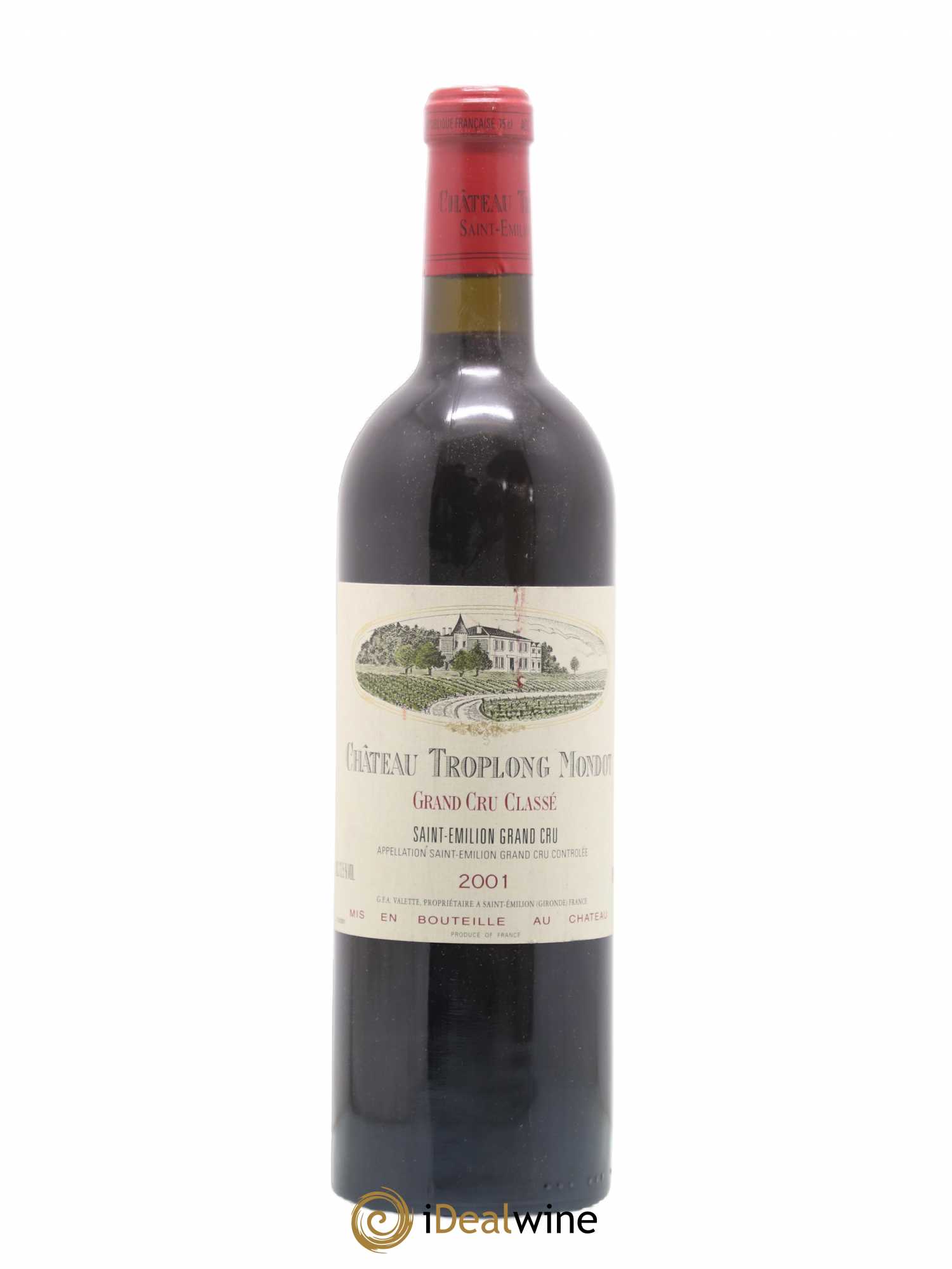 Château Troplong Mondot 1er Grand Cru Classé B 2001 - Lot de 1 bouteille - 0