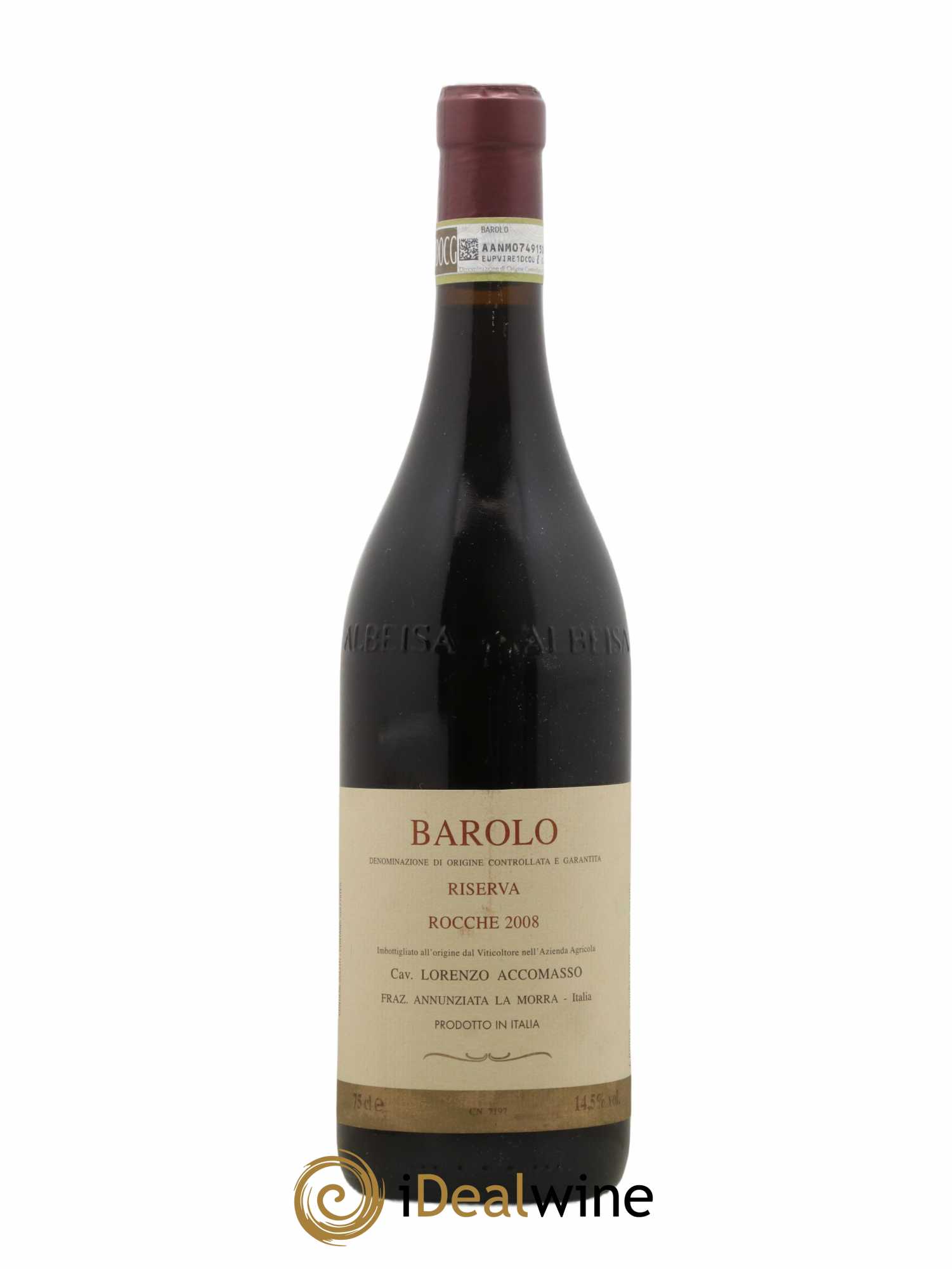 Barolo Riserva Rocche Lorenzo Accomasso 2008 - Lot of 1 bottle - 0