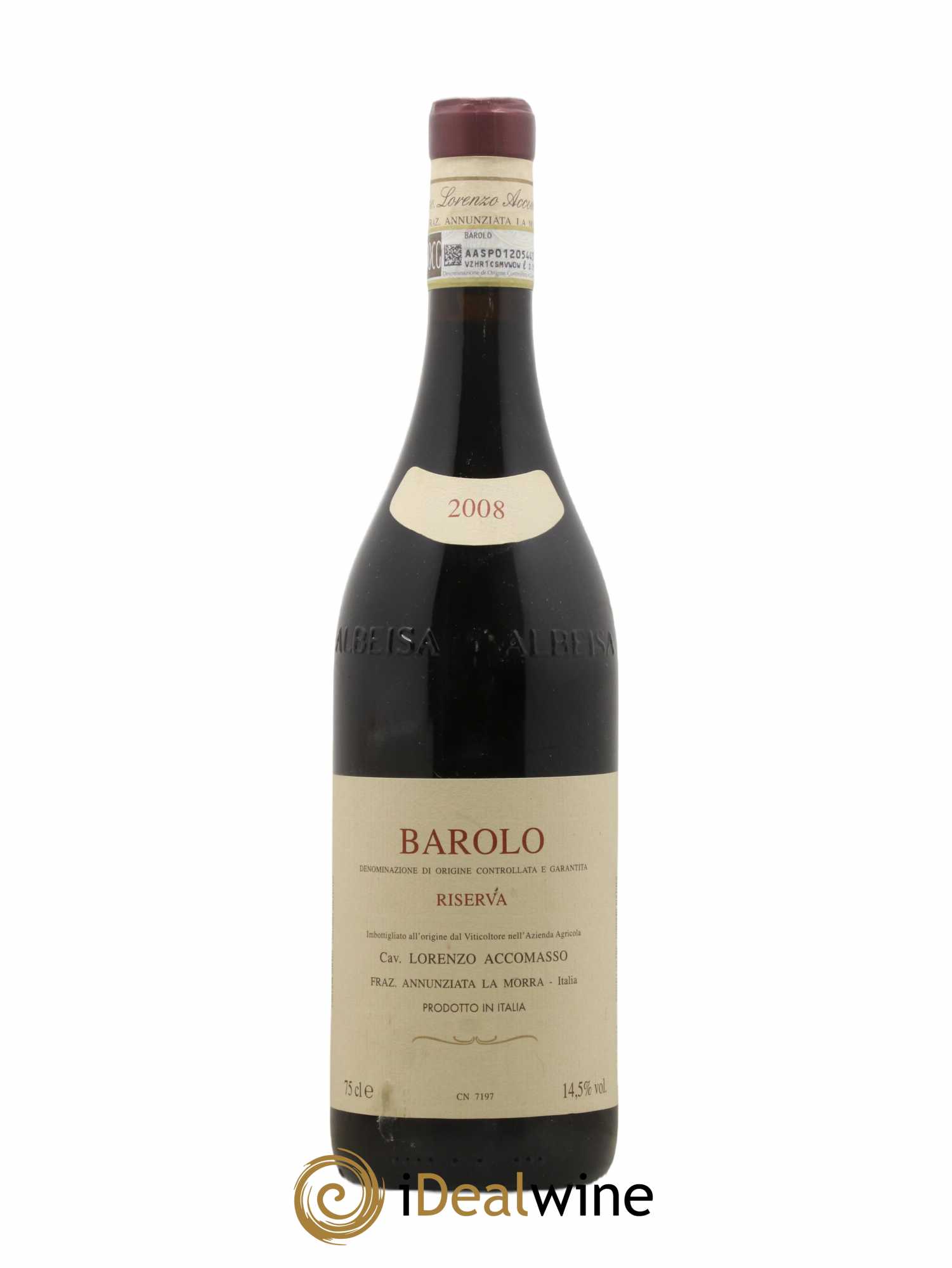 Barolo DOCG Riserva Lorenzo Accomasso 2008 - Lot de 1 bouteille - 0