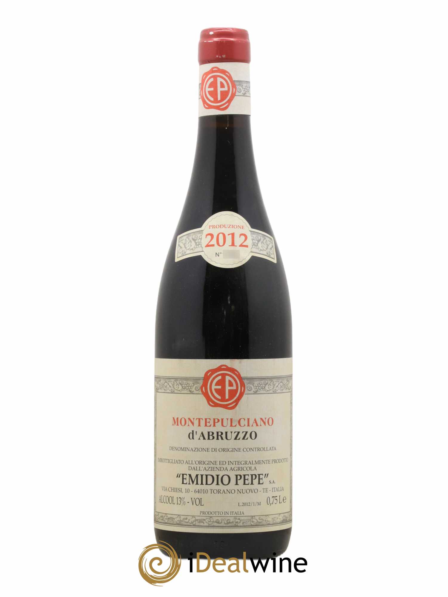 Montepulciano d'Abruzzo DOC Emidio Pepe 2012 - Lot de 1 bouteille - 0