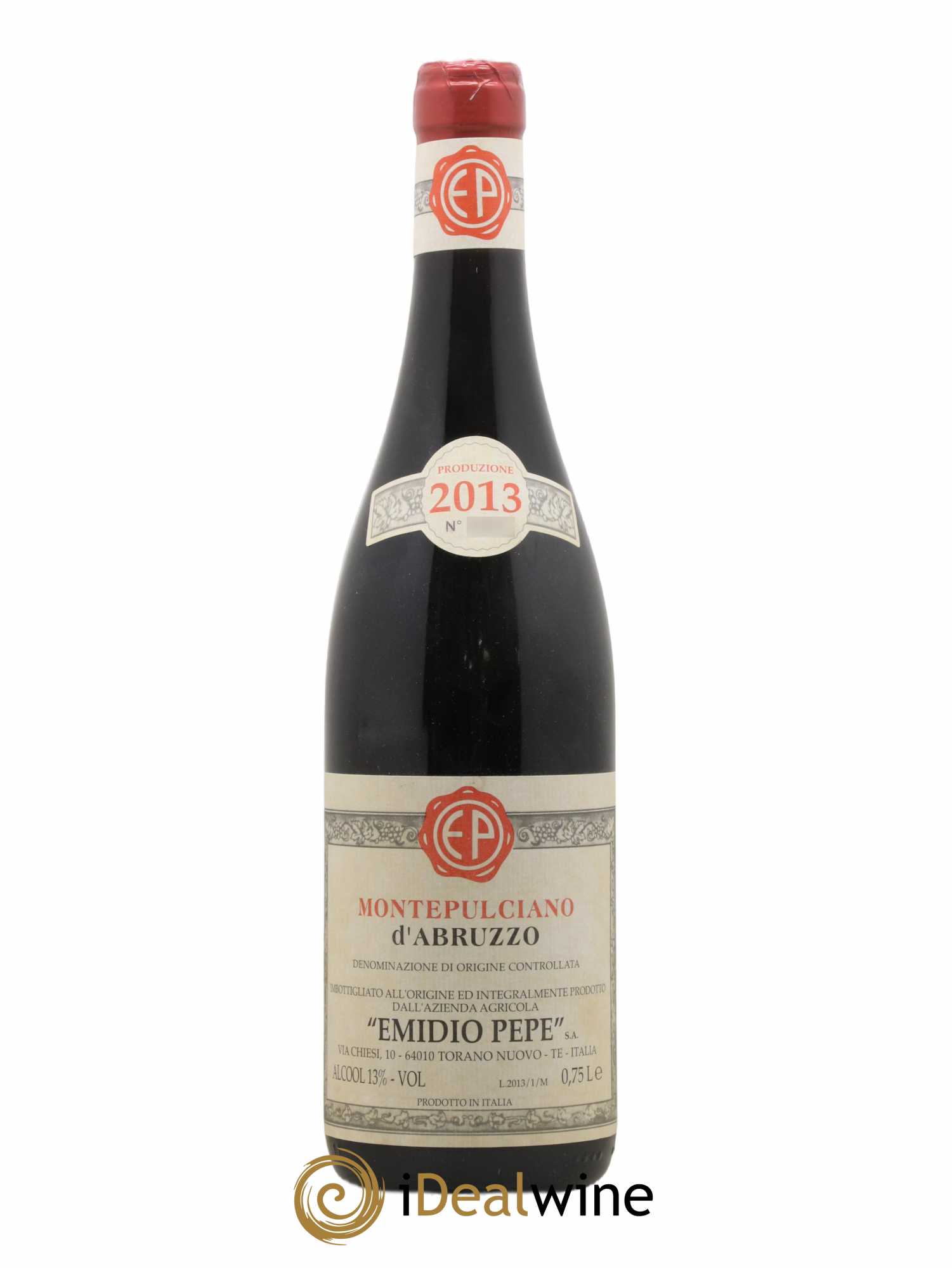 Montepulciano d'Abruzzo DOC Emidio Pepe 2013 - Lot de 1 bouteille - 0