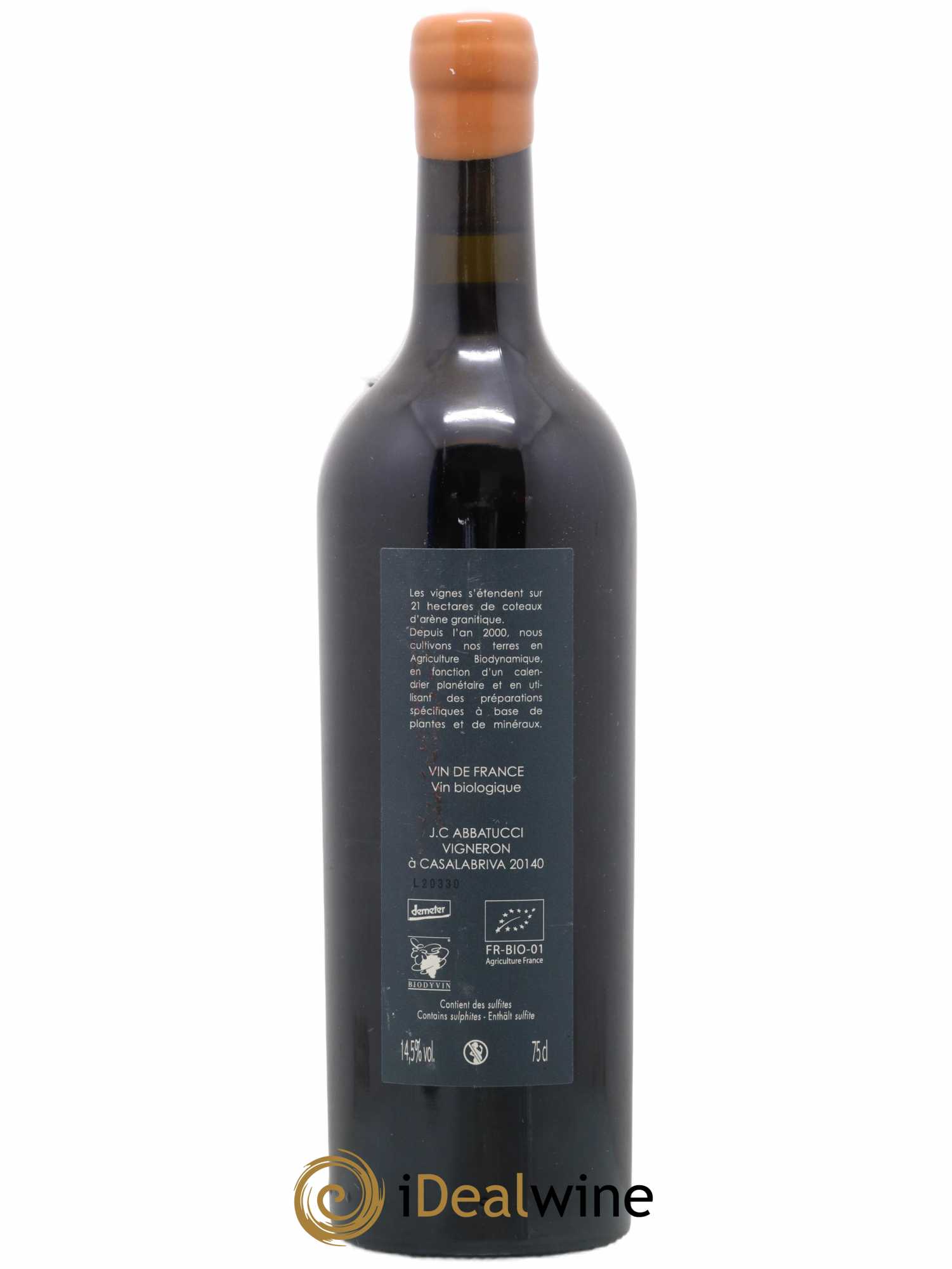 Vin de France Ministre Impérial Cuvée Collection Comte Abbatucci (Domaine) 2020 - Lot de 1 bouteille - 1