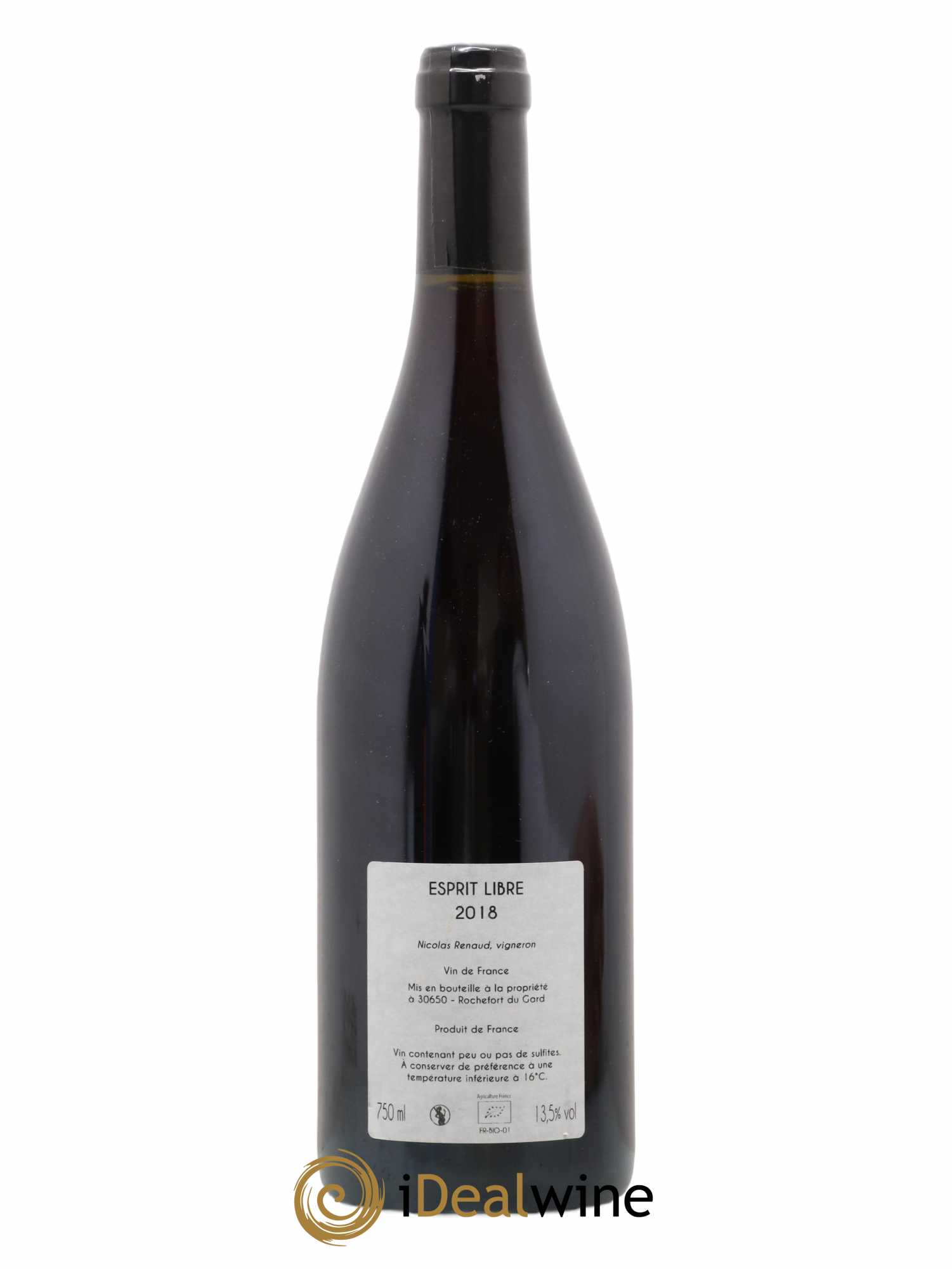 Vin de France Esprit Libre Clos des Grillons 2018 - Lot de 1 bouteille - 1