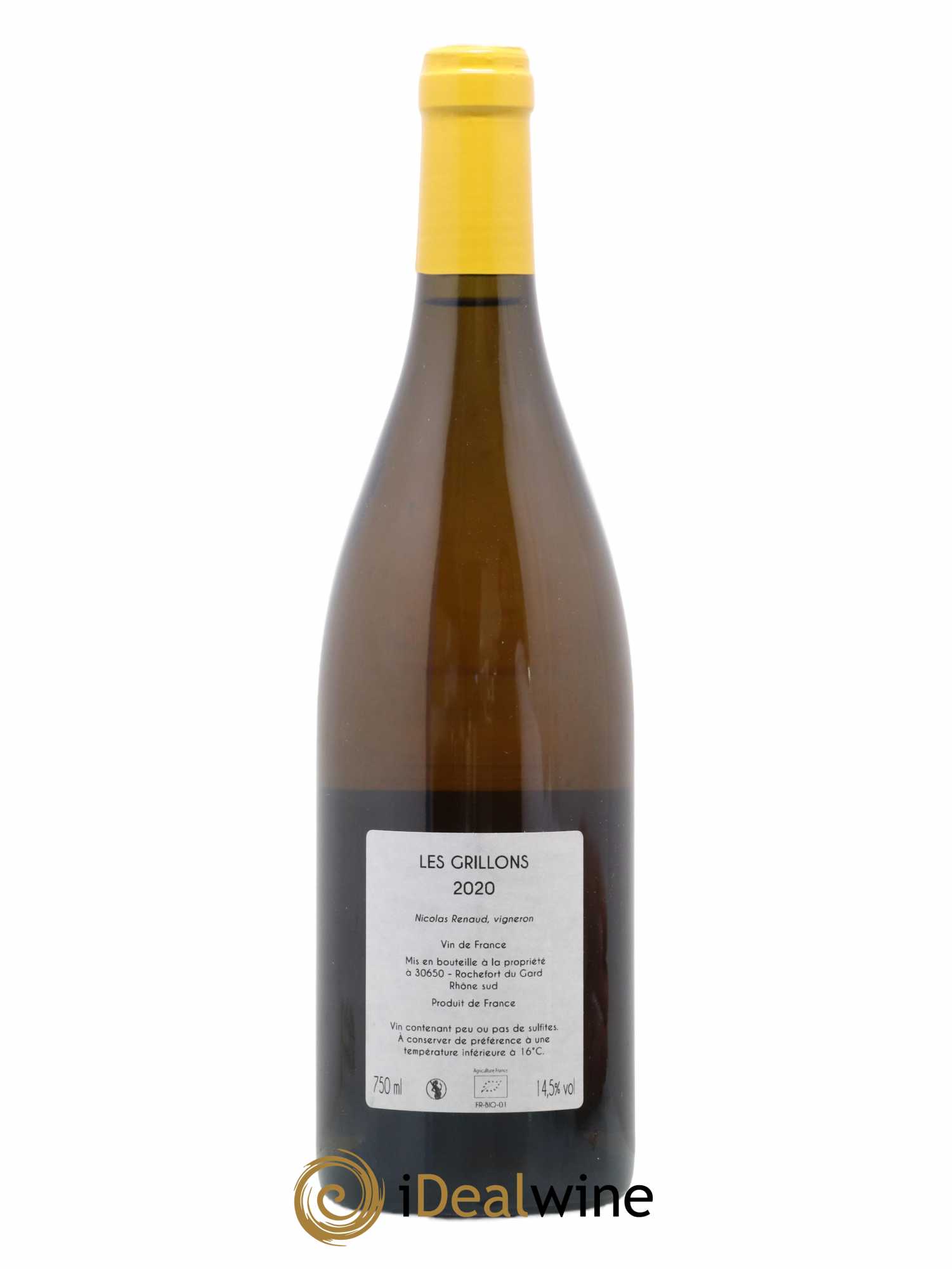 Vin de France Les Grillons Clos des Grillons 2020 - Lot de 1 bouteille - 1