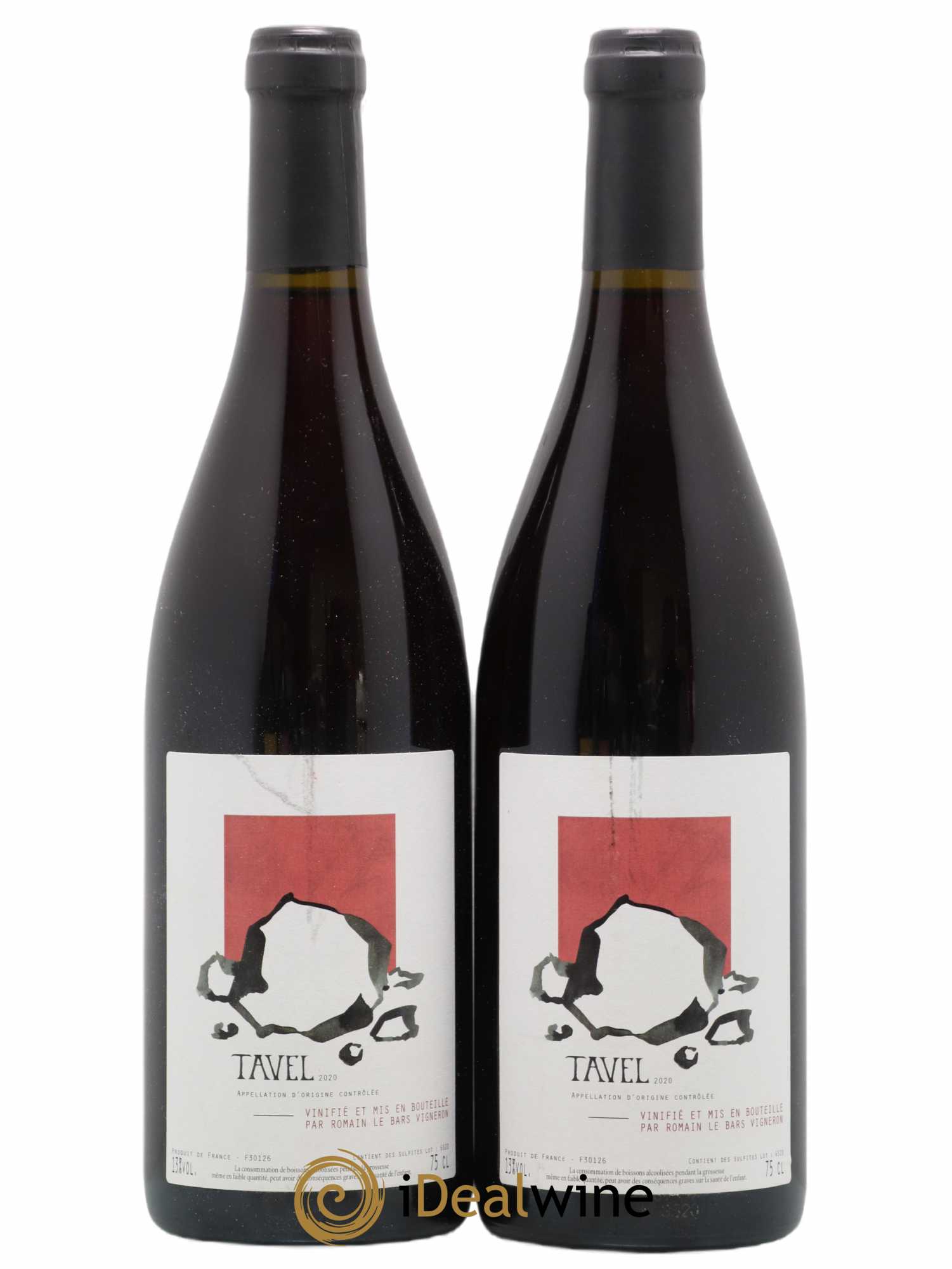 Tavel Romain Le Bars 2020 - Lot de 2 bouteilles - 0