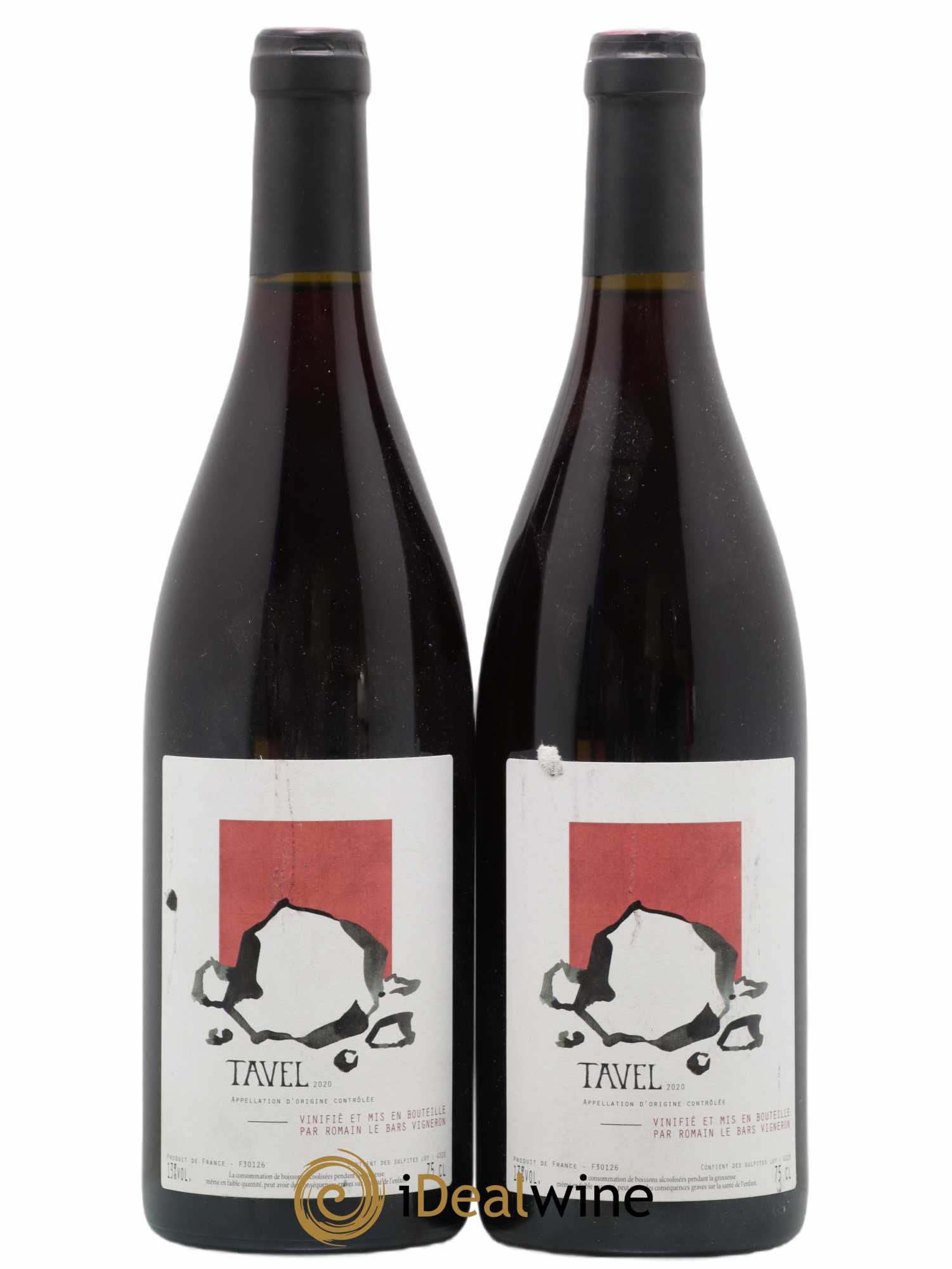 Tavel Romain Le Bars 2020 - Lot de 2 bouteilles - 0
