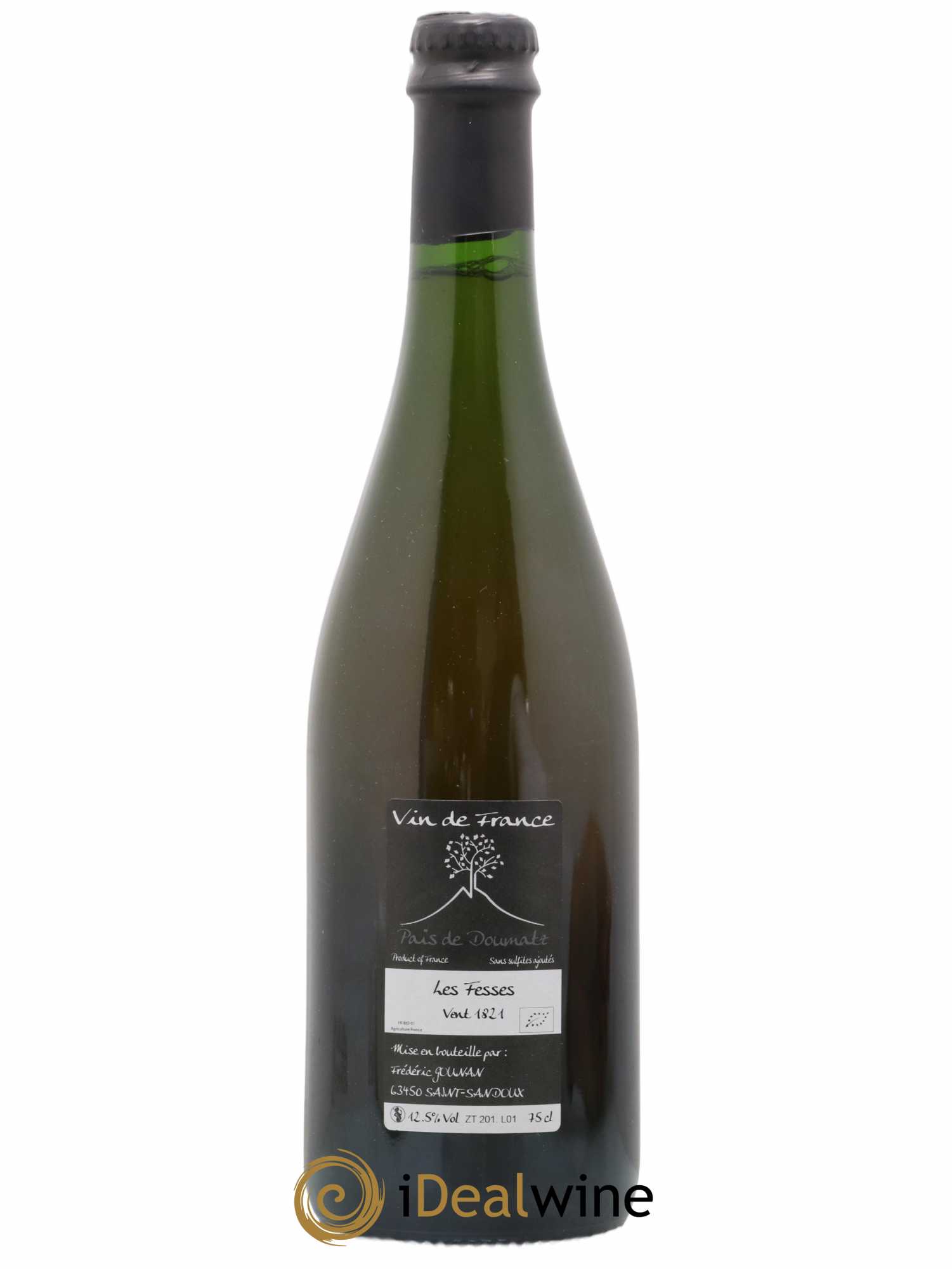 Vin de France Les Fesses Vignoble de l'Arbre Blanc 2018 - Lot de 1 bouteille - 1