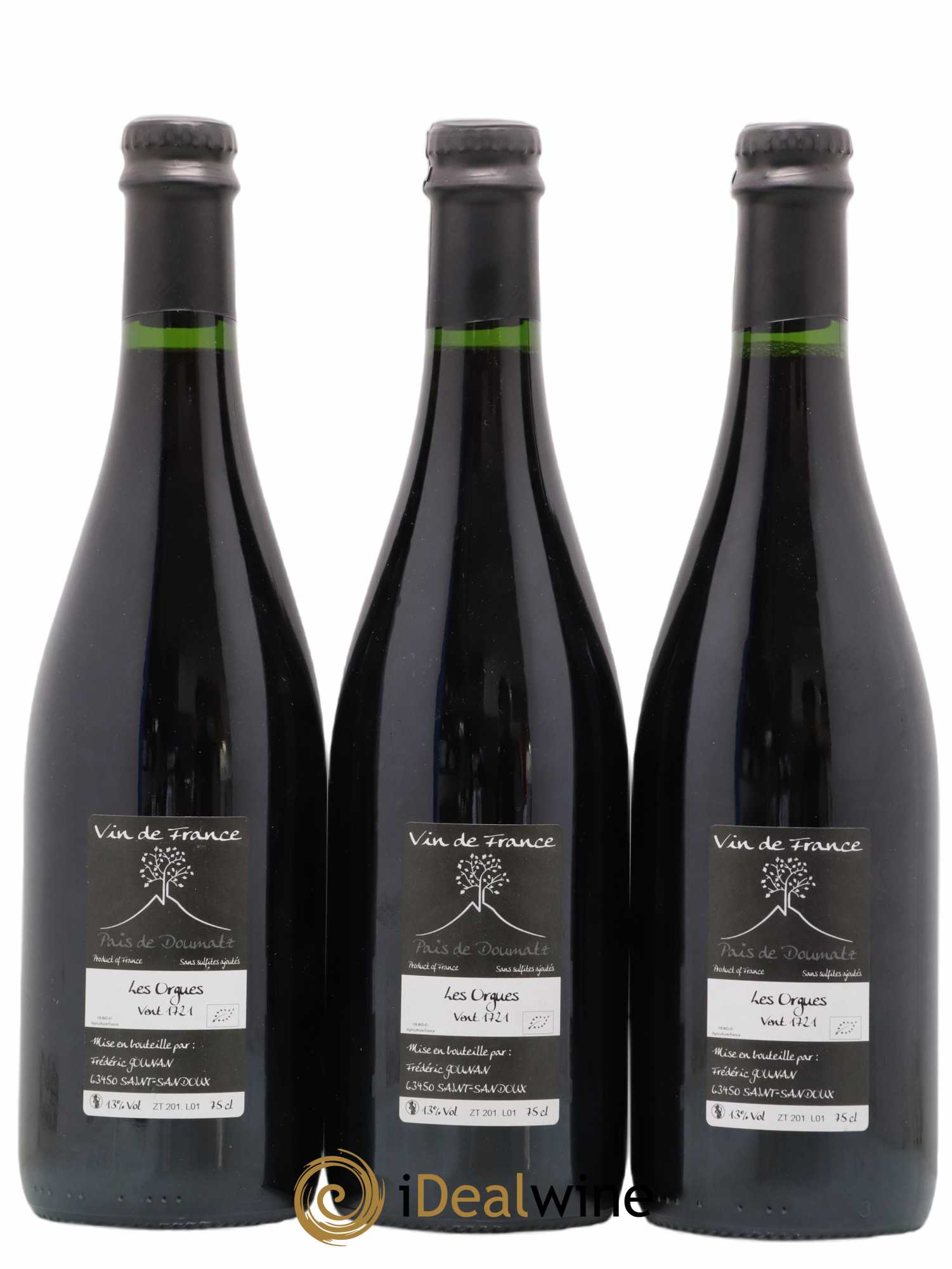 Vin de France Les Orgues Vignoble de l'Arbre Blanc 2017 - Lot de 3 bouteilles - 1