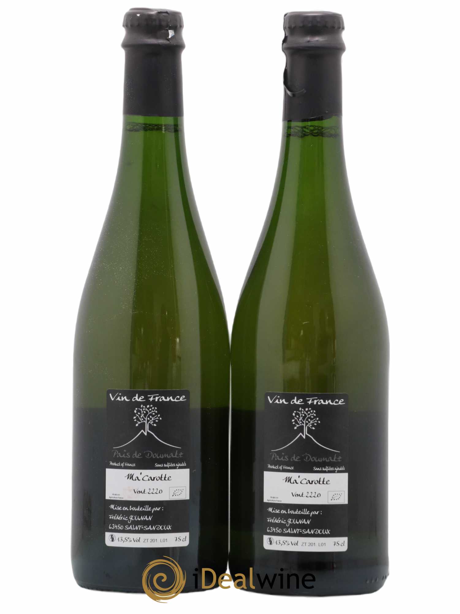 Vin de France Ma Carotte Vignoble de l'Arbre Blanc 2020 - Lot de 2 bouteilles - 1