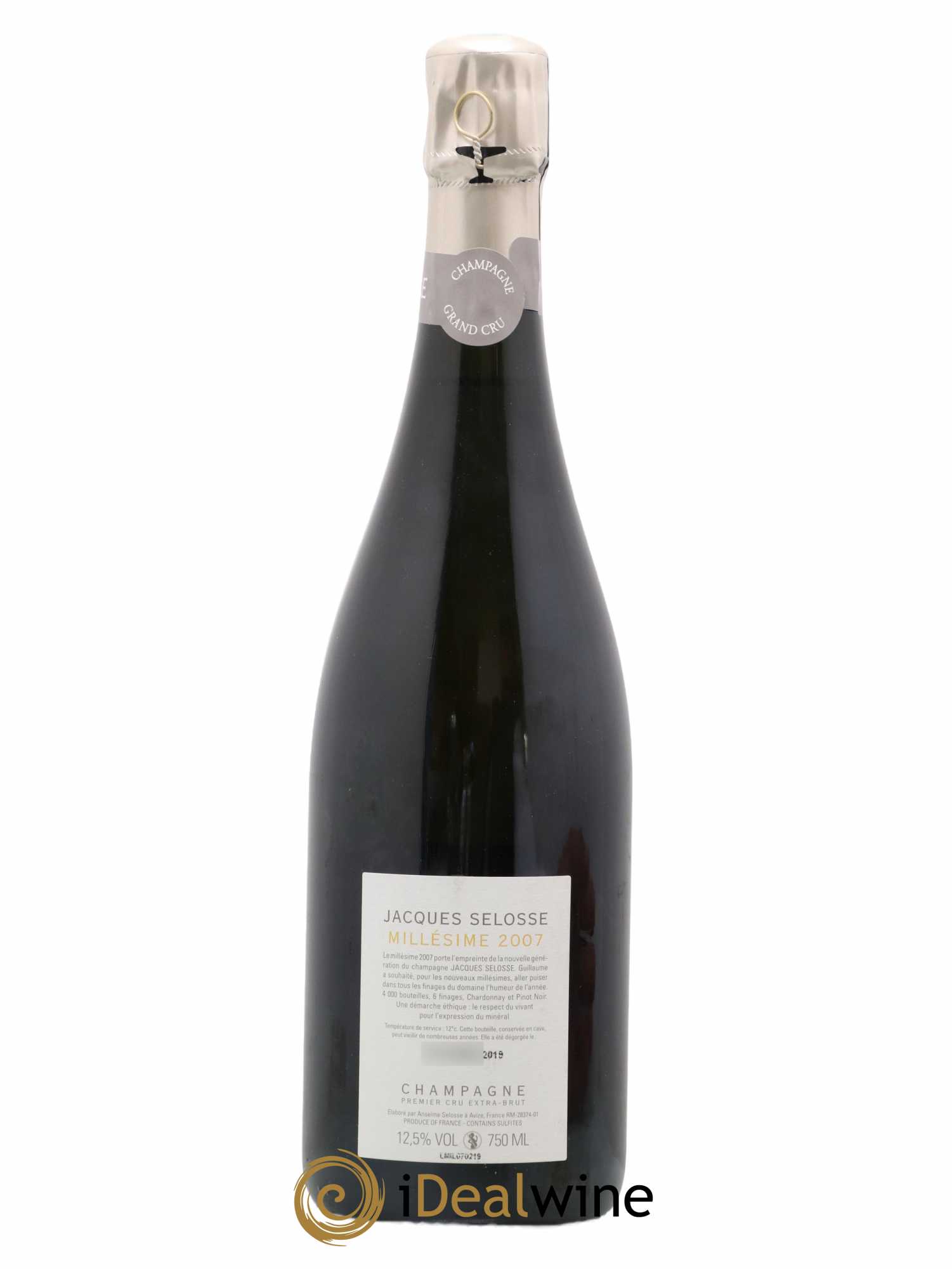 1er Cru Millésimé Extra-Brut Jacques Selosse 2007 - Lot de 1 bouteille - 1