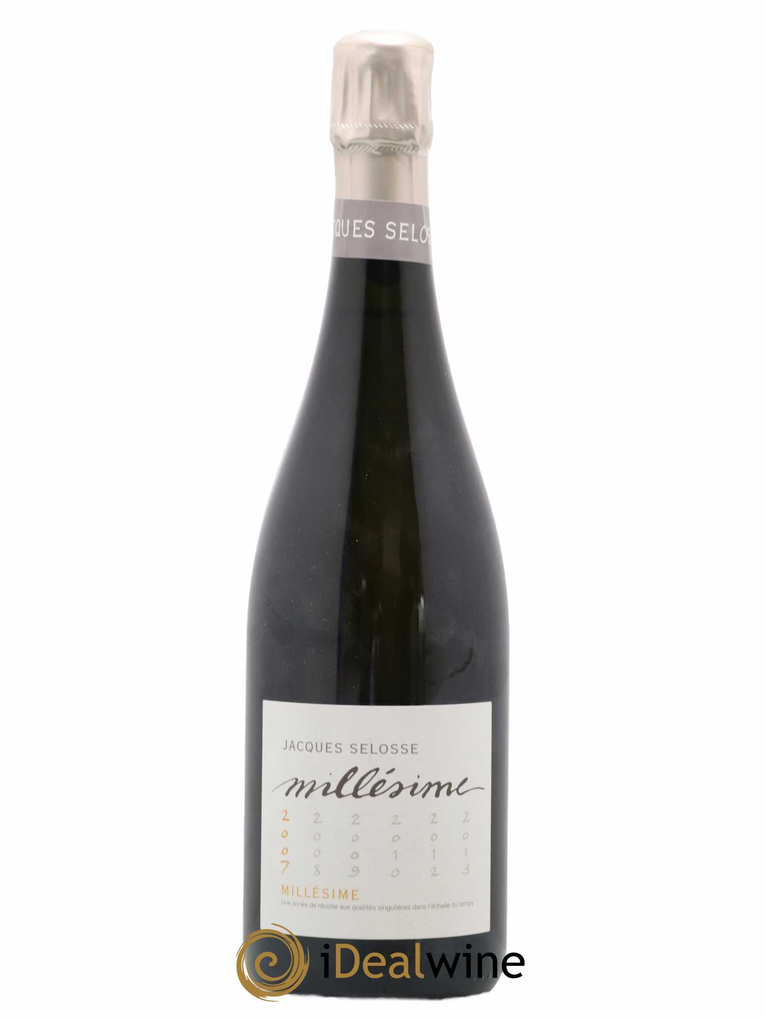 1er Cru Millésimé Extra-Brut Jacques Selosse 2007 - Lot de 1 bouteille - 0