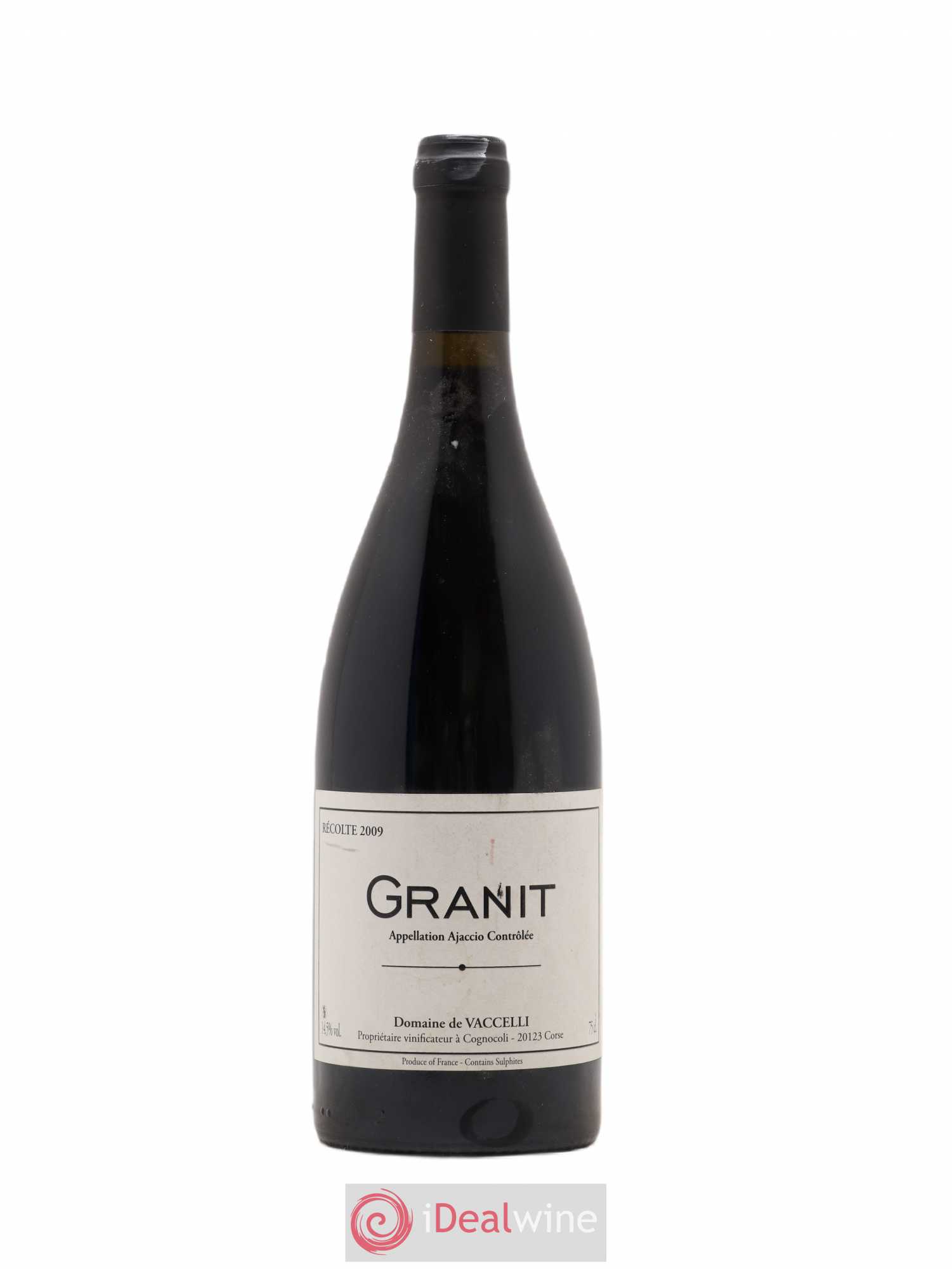 Ajaccio Granit Vaccelli 2009 - Lot de 1 bouteille - 0