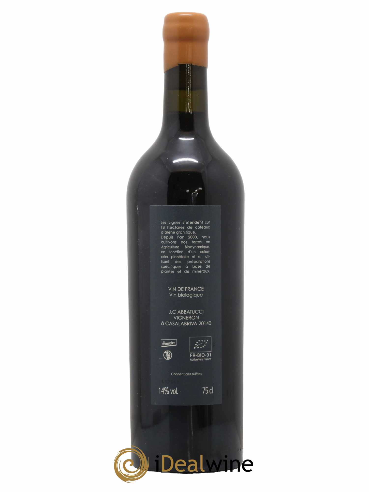 Vin de France Ministre Impérial Cuvée Collection Comte Abbatucci (Domaine) 2017 - Lot de 1 bouteille - 1