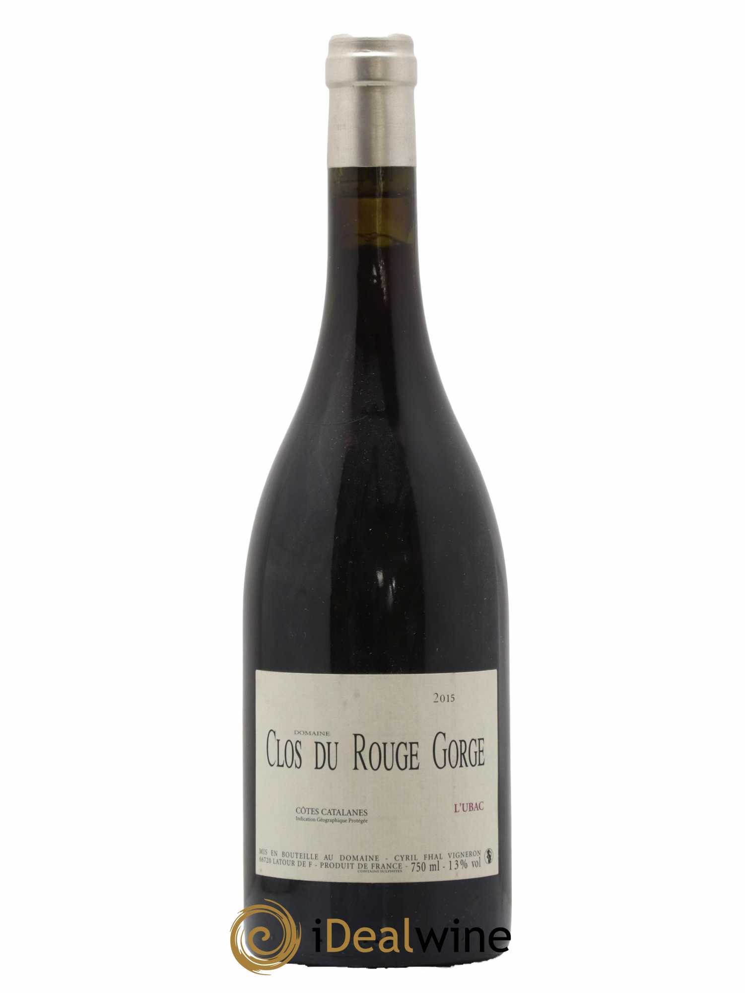 Côtes Catalanes Clos du Rouge Gorge L'Ubac Cyril Fhal 2015 - Posten von 1 Flasche - 0