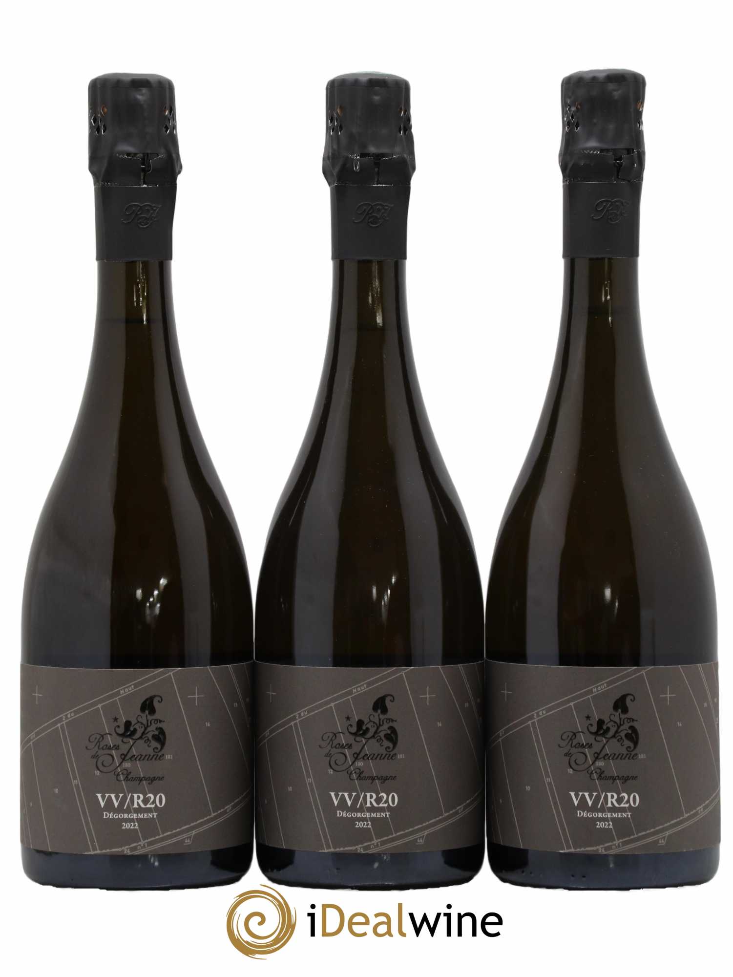 Roses de Jeanne Côte de Val Vilaine Blanc de Noirs Cédric Bouchard 2020 - Lot de 3 bouteilles - 0