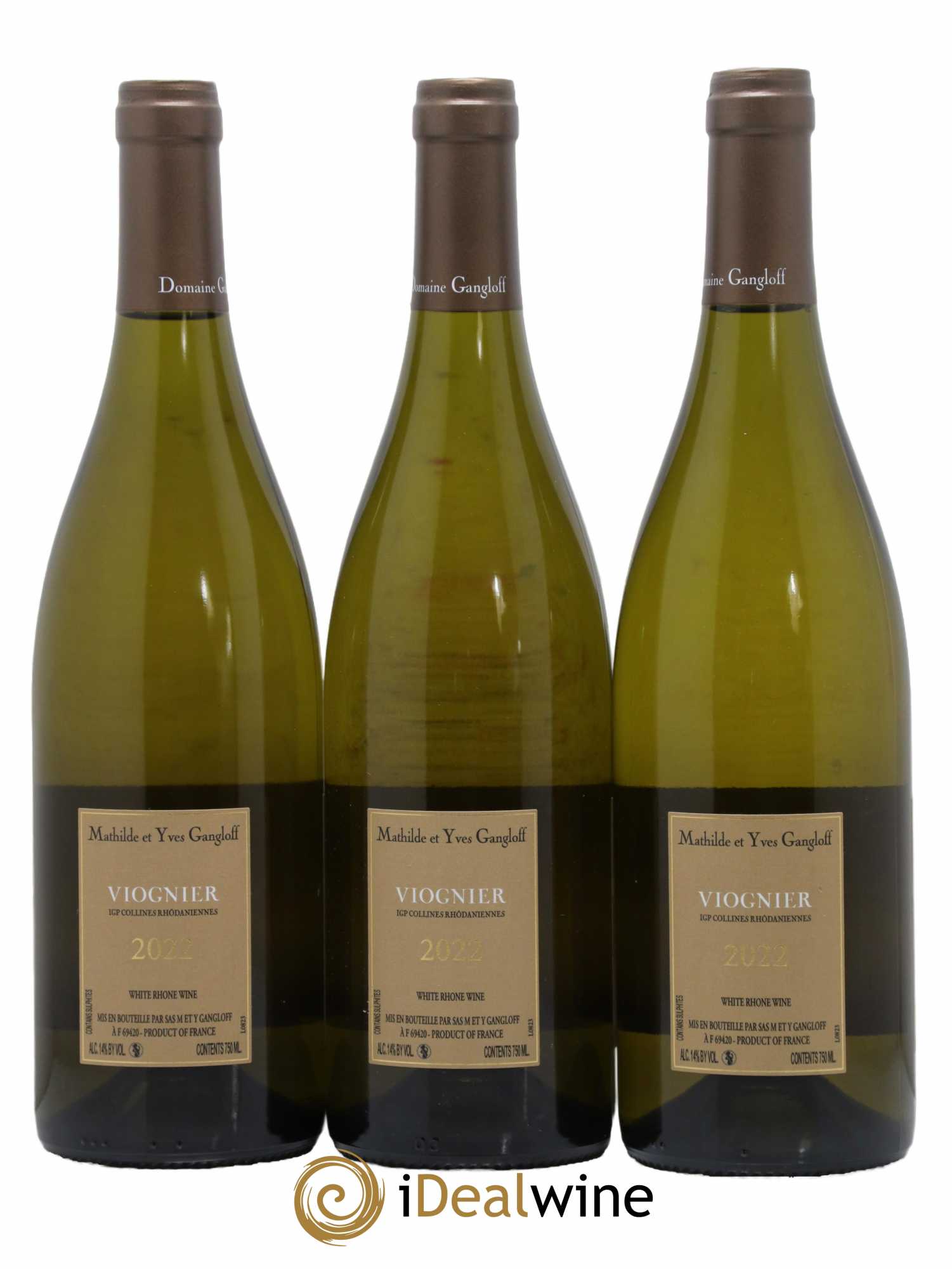 Vin de France Viognier Gangloff (Domaine) 2022 - Lot de 3 bouteilles - 1