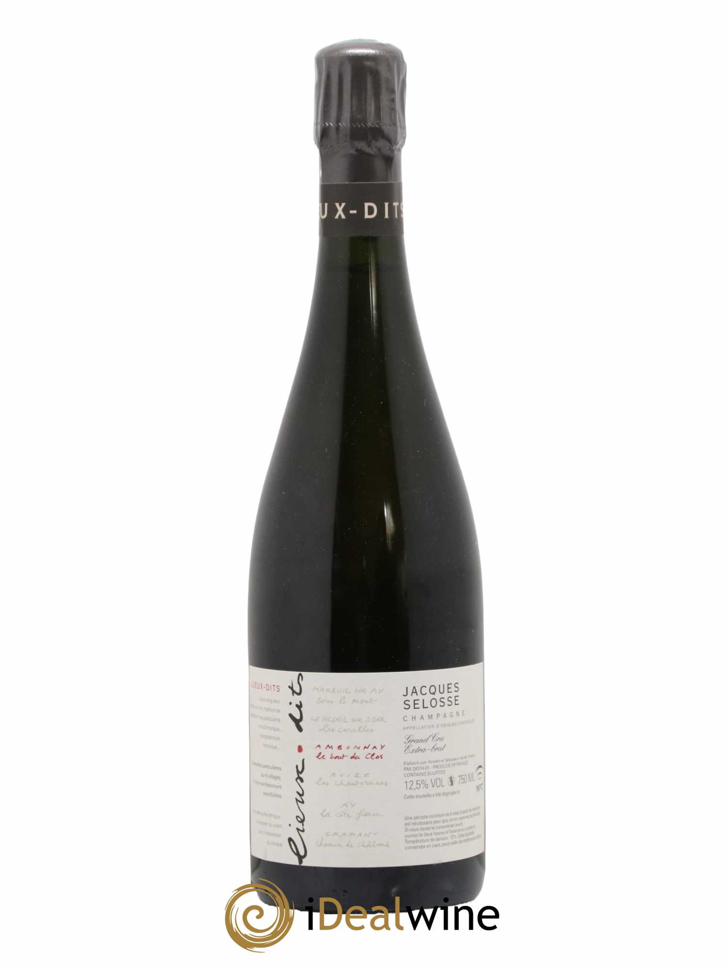 Ambonnay Le Bout du Clos Grand Cru Extra-Brut Jacques Selosse - Lot de 1 bouteille - 0