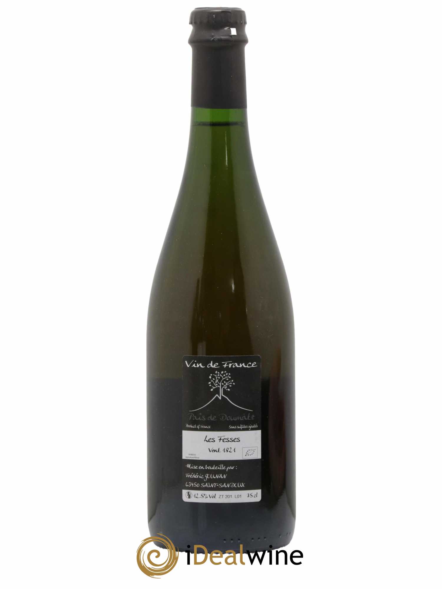 Vin de France Les Fesses Vignoble de l'Arbre Blanc 2018 - Lot de 1 bouteille - 1