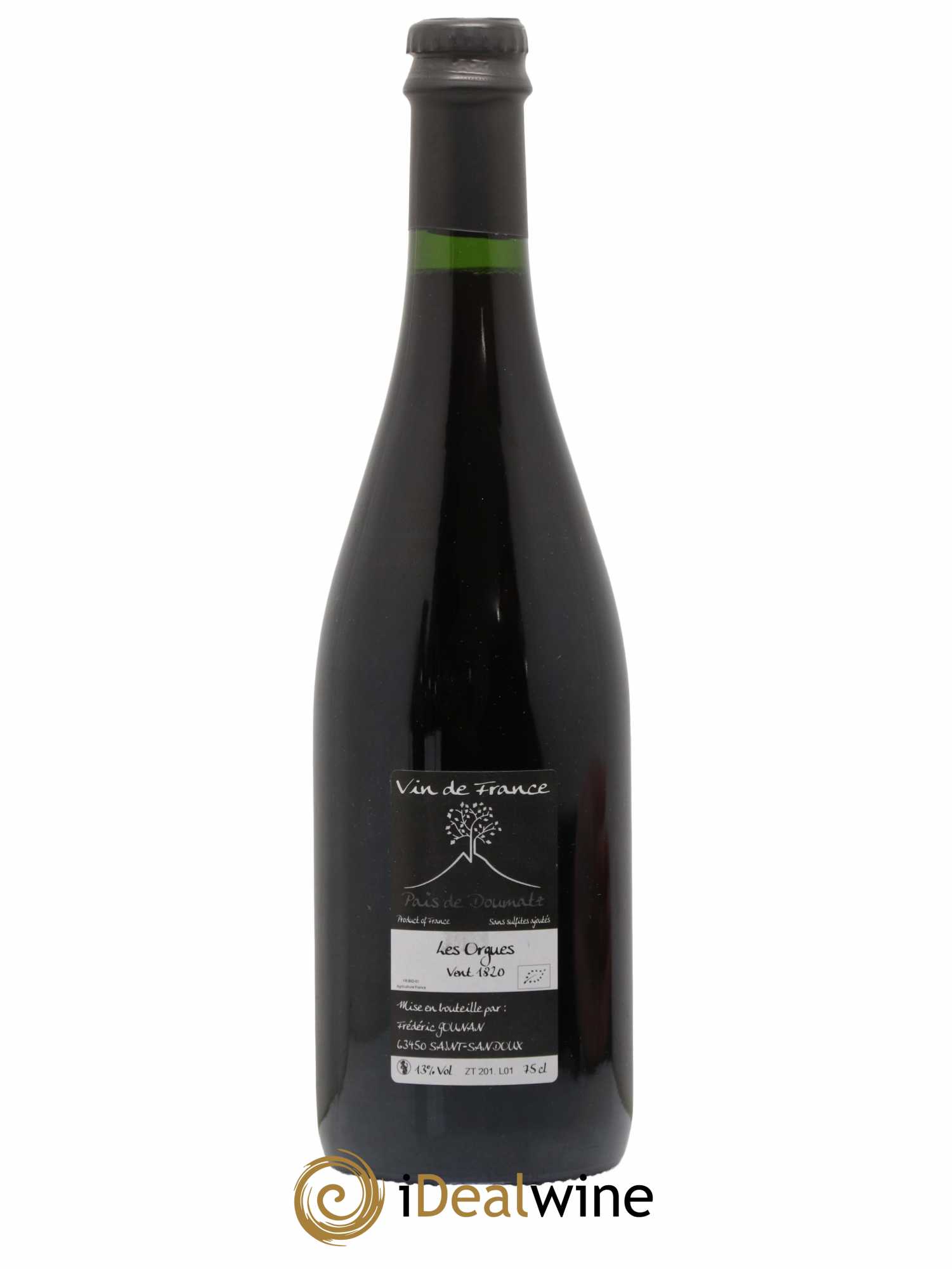 Vin de France Les Orgues Vignoble de l'Arbre Blanc 2018 - Lot de 1 bouteille - 1