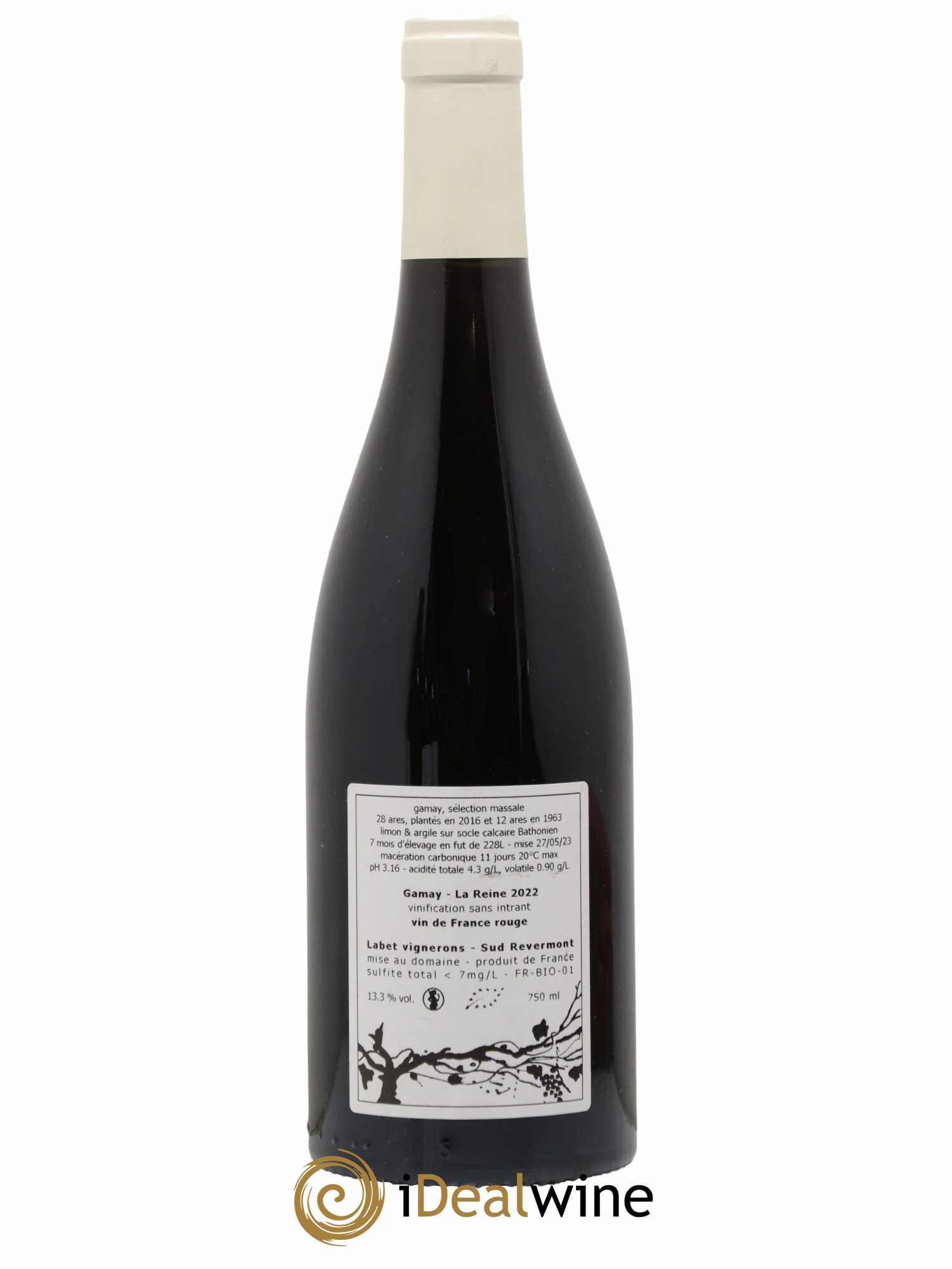 Vin de France Gamay La Reine Labet (Domaine) 2022 - Lot de 1 bouteille - 1
