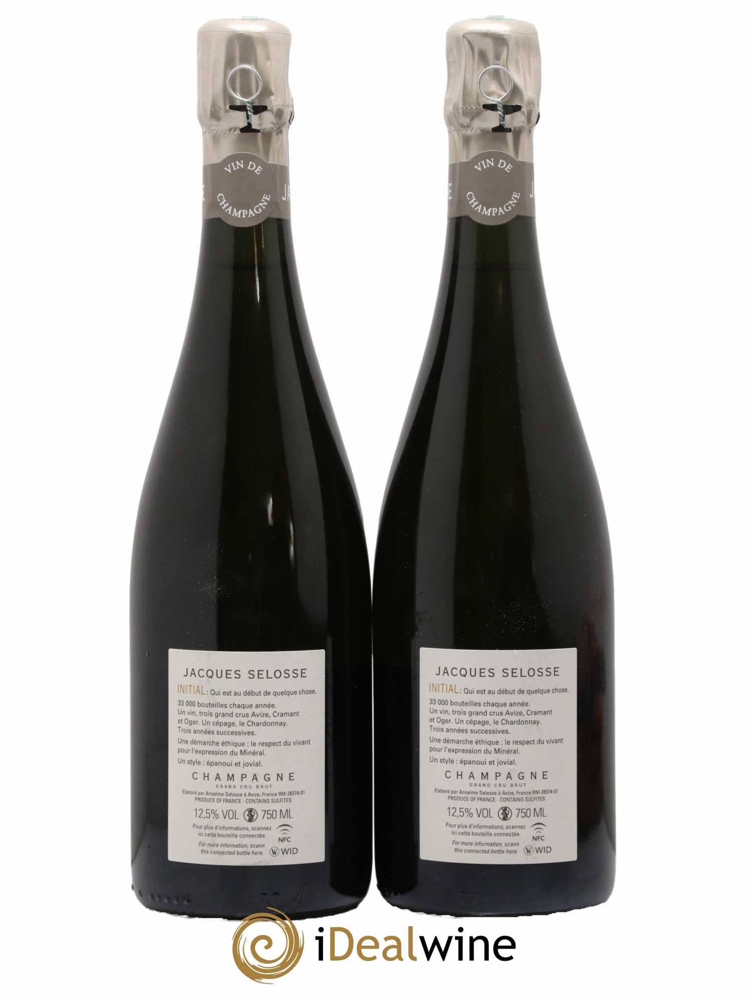 Initial Brut Jacques Selosse - Lot de 2 bouteilles - 1