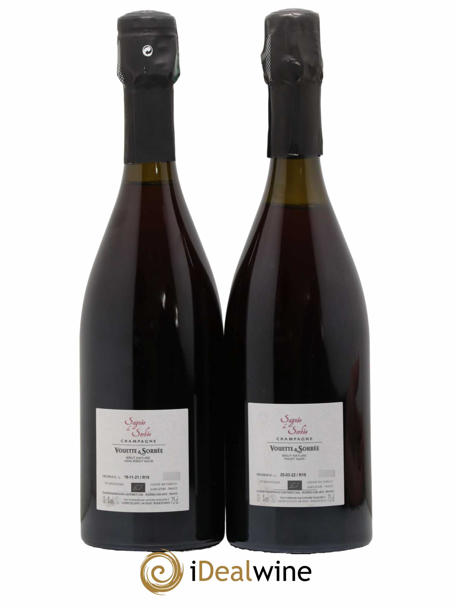 Saignée de Sorbée Extra-Brut Vouette et Sorbée 2019 - Lot de 2 bouteilles - 1