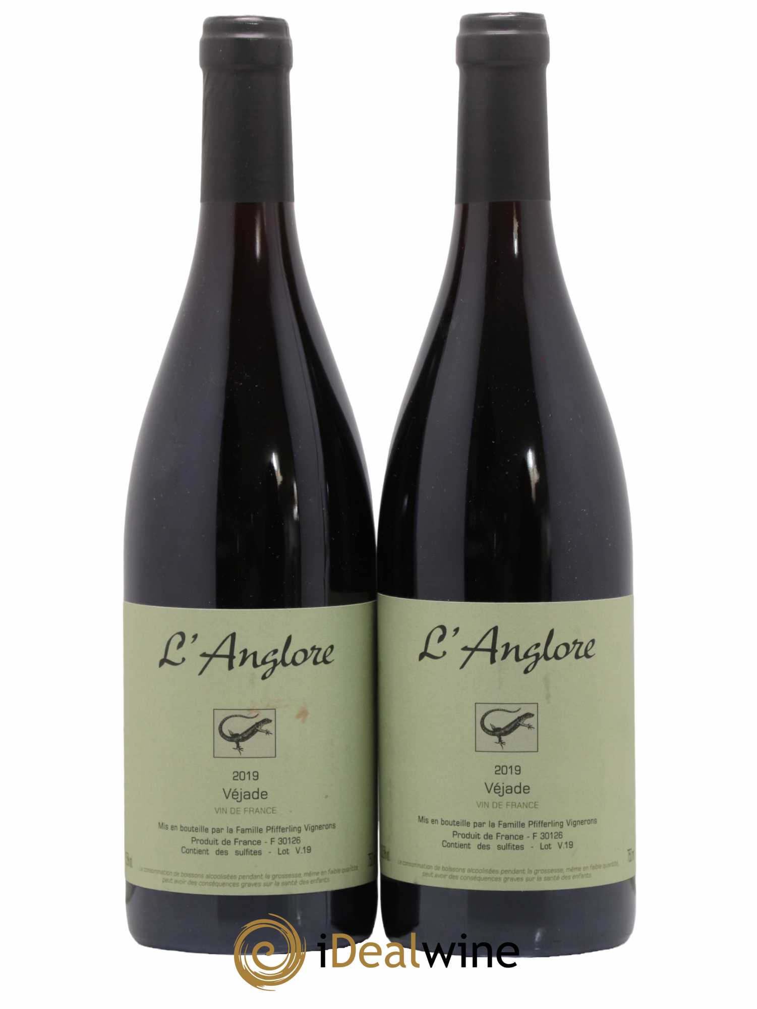 Vin de France Véjade L'Anglore 2019 - Lot de 2 bouteilles - 0