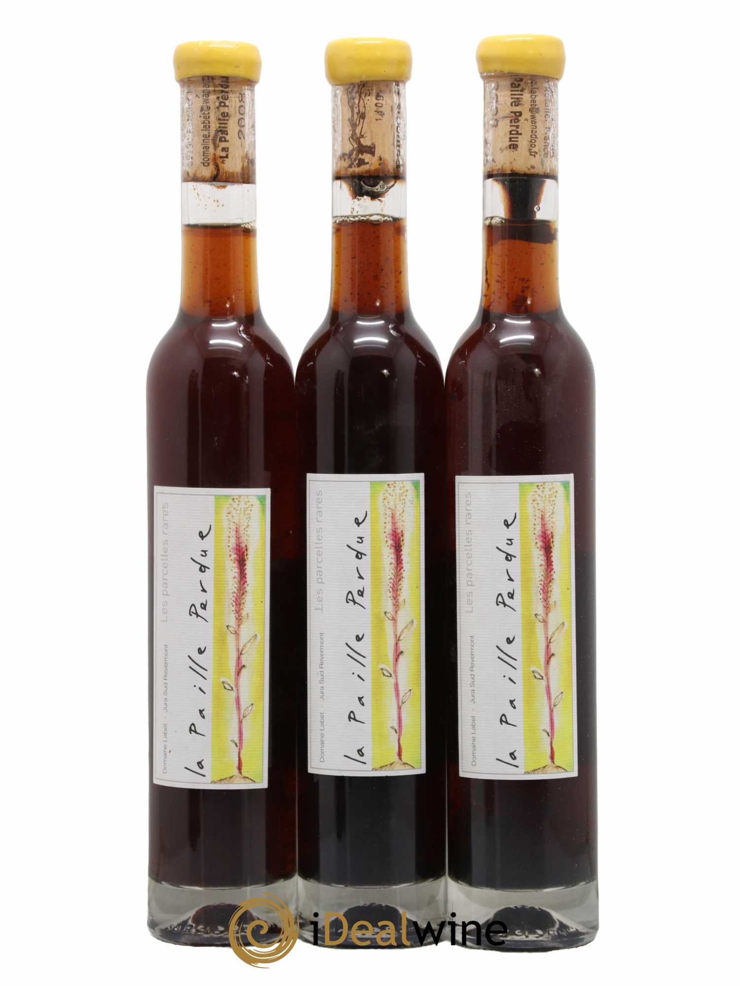 Côtes du Jura Vin de Paille La Paille Perdue Domaine Labet 2008 - Posten von 3 Demi-Flaschen - 0