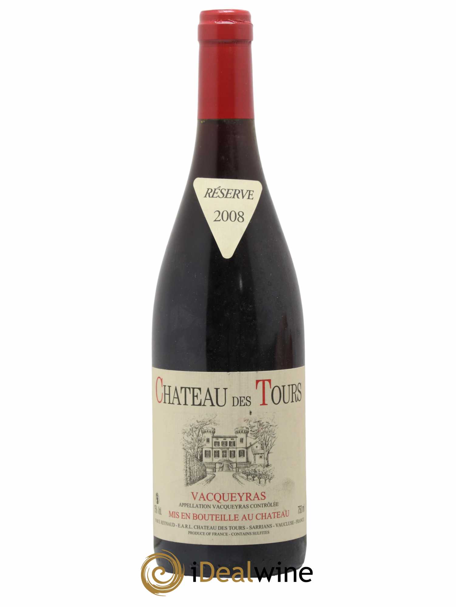 Vacqueyras Château des Tours Emmanuel Reynaud 2008 - Lot de 1 bouteille - 0
