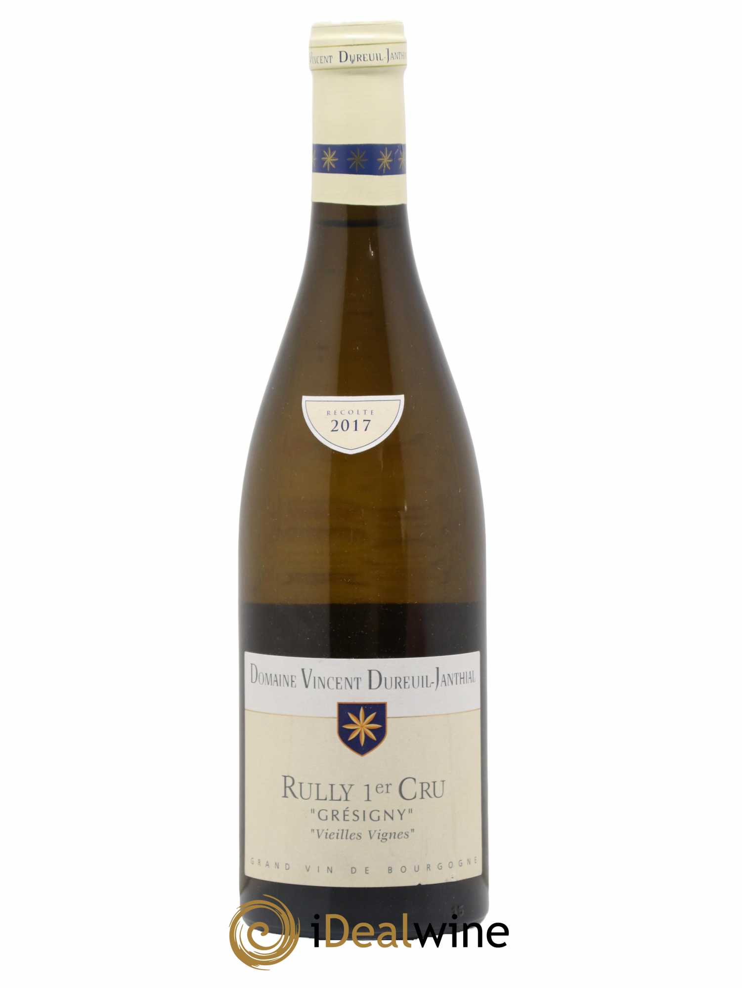 Rully 1er Cru Grésigny Vieilles Vignes Vincent Dureuil-Janthial 2017 - Lot de 1 bouteille - 0