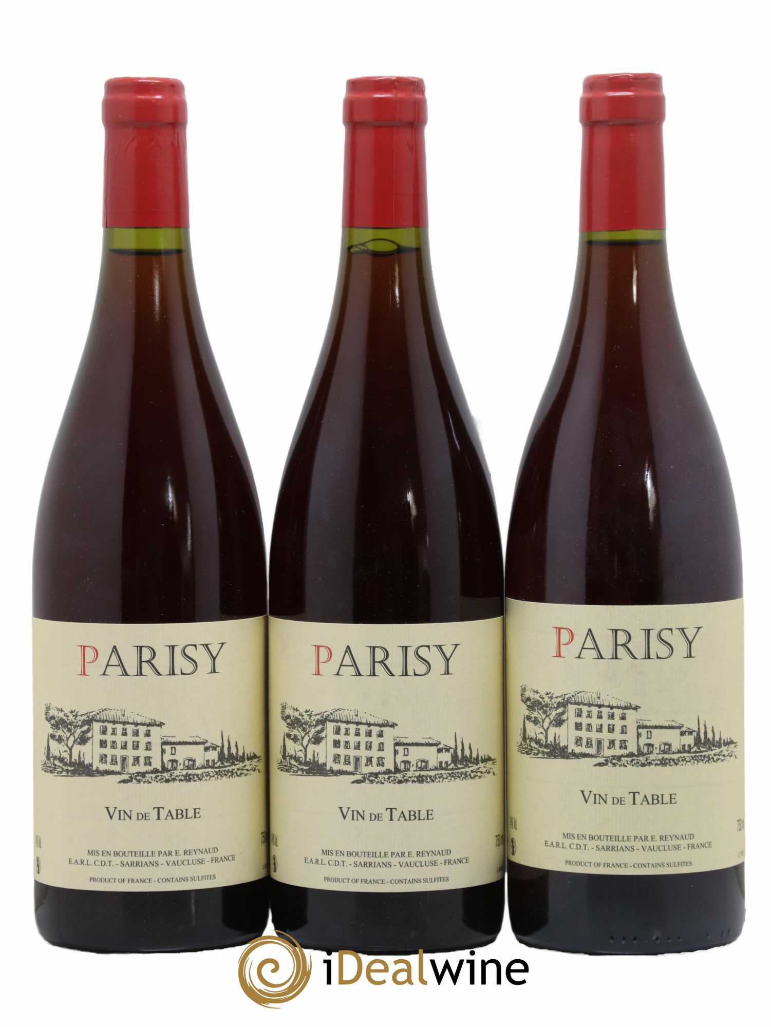 Vin de Table Parisy Emmanuel Reynaud - Posten von 3 Flaschen - 0
