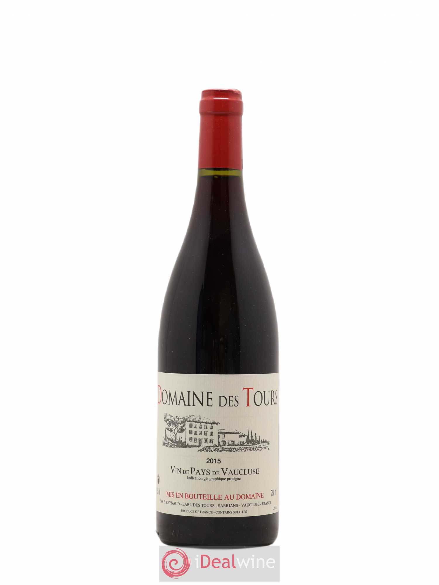 Vaucluse (Vin de Pays de Vaucluse) Domaine des Tours Emmanuel Reynaud 2015 - Lot de 1 bouteille - 0