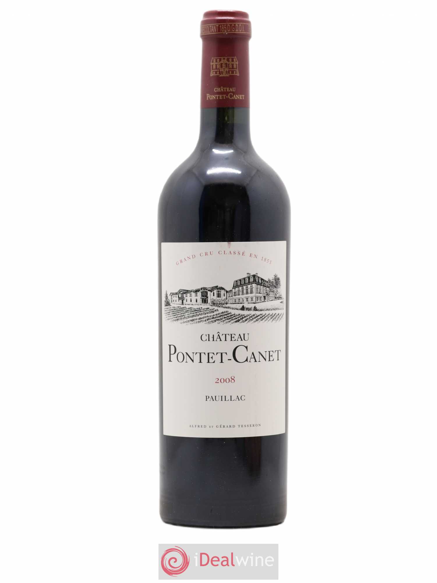 Château Pontet Canet 5ème Grand Cru Classé 2008 - Lot de 1 bouteille - 0