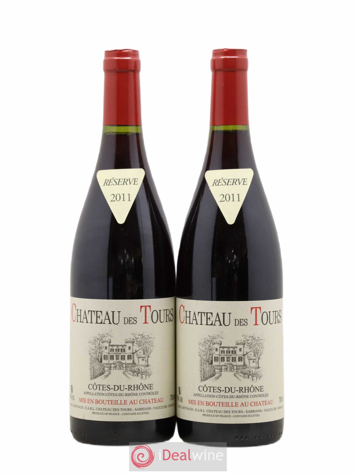 Côtes-du-Rhône Château des Tours Emmanuel Reynaud 2011 - Lot de 2 bouteilles - 0