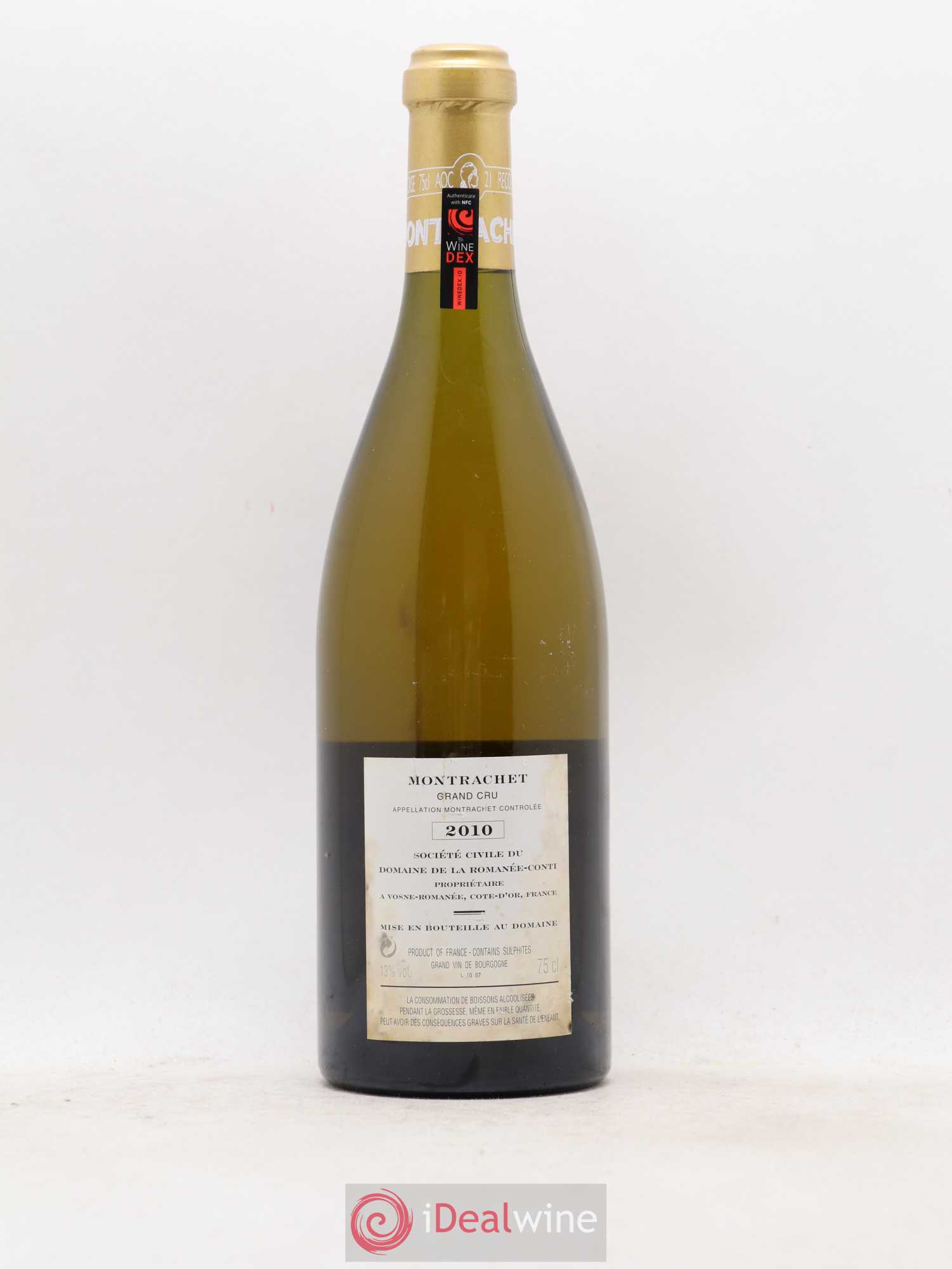 Montrachet Grand Cru Domaine de la Romanée-Conti 2010 - Lot de 1 bouteille - 1