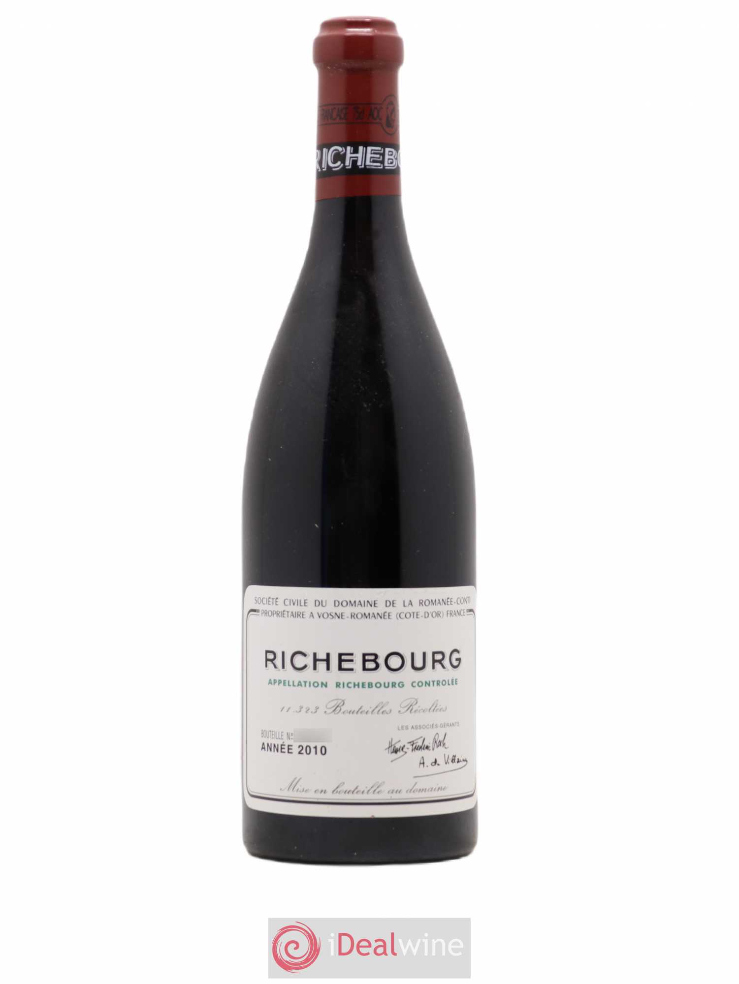 Richebourg Grand Cru Domaine de la Romanée-Conti 2010 - Lot de 1 bouteille - 0